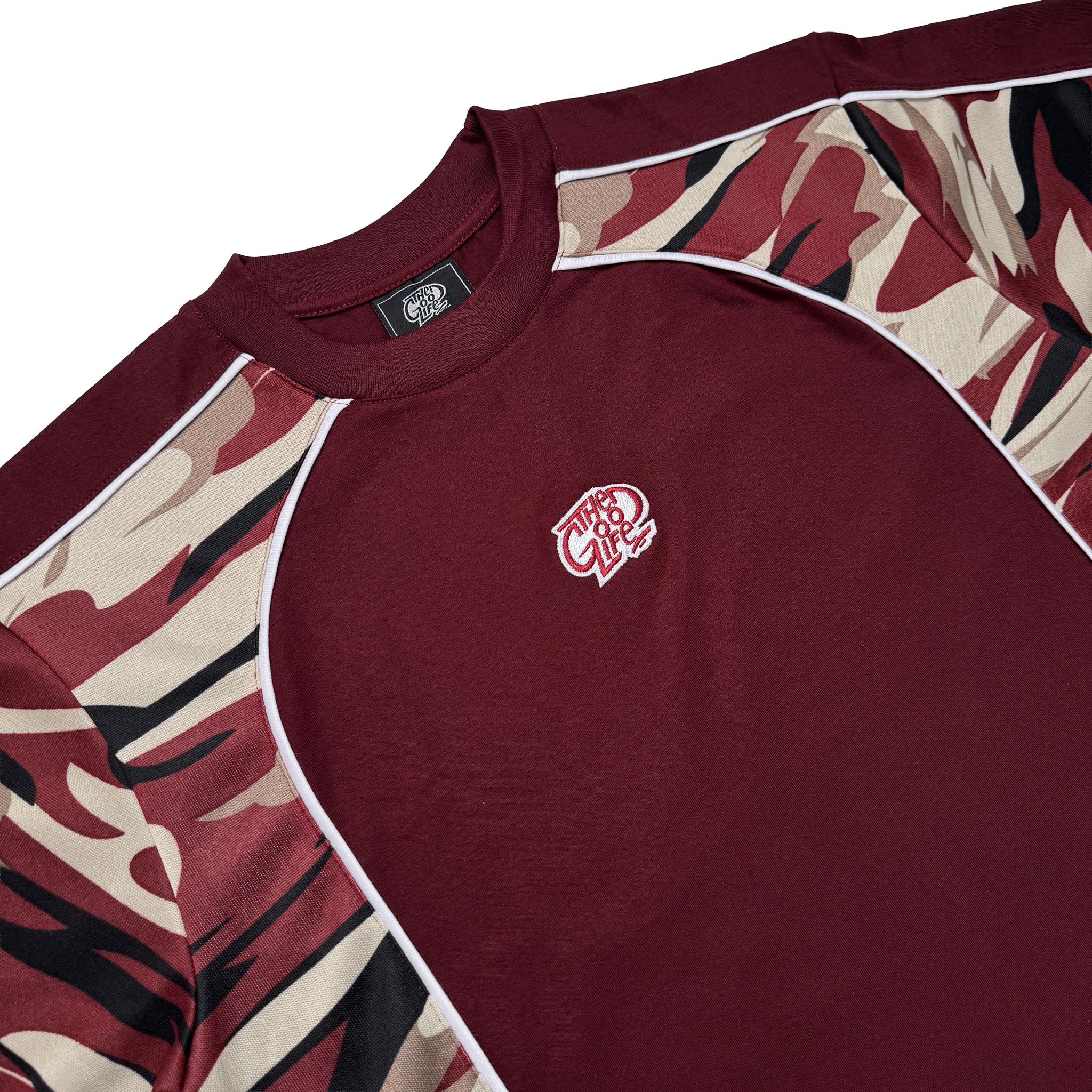 CAMO SPLICE (MAROON) T-SHIRT