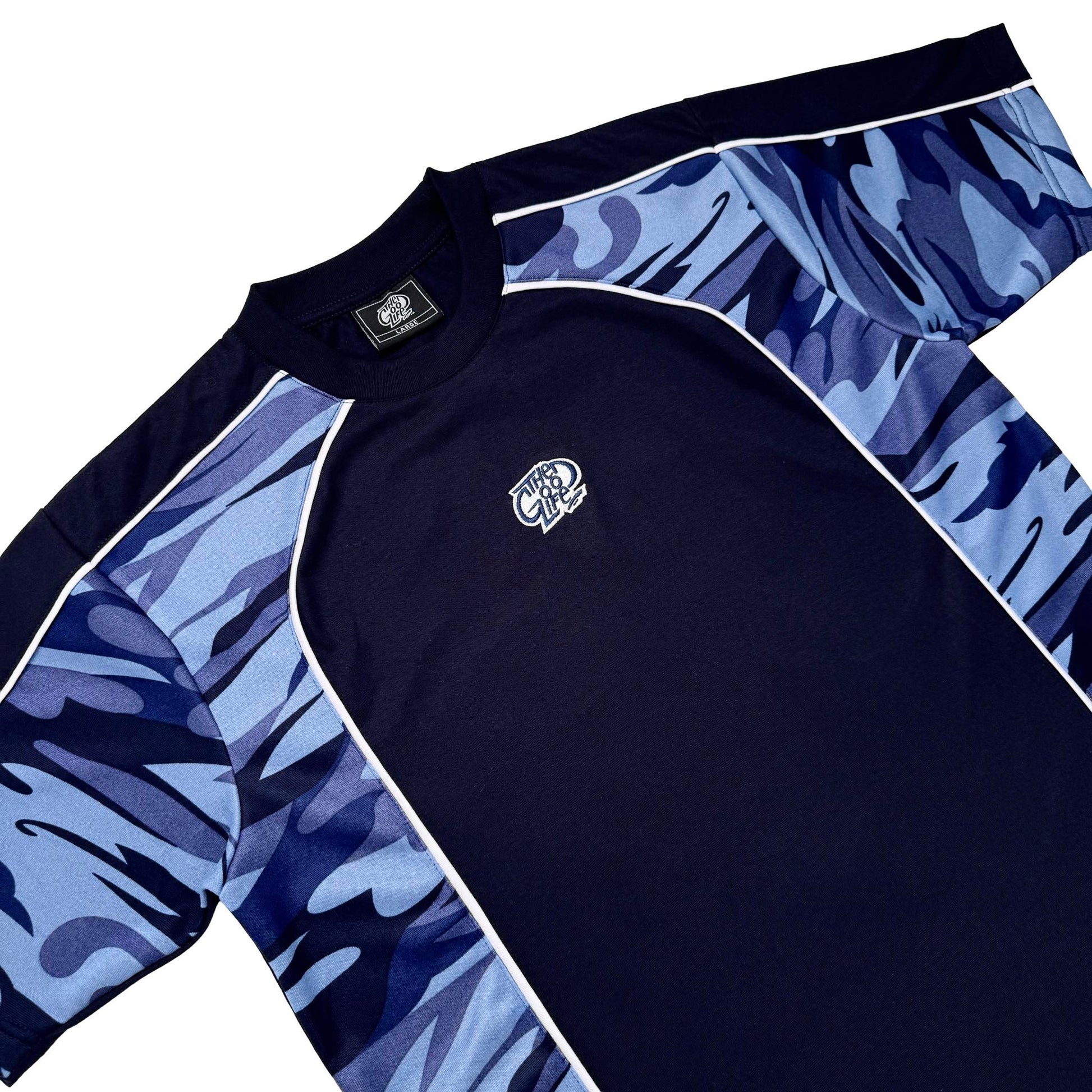 CAMO SPLICE (NAVY BLUE) T-SHIRT