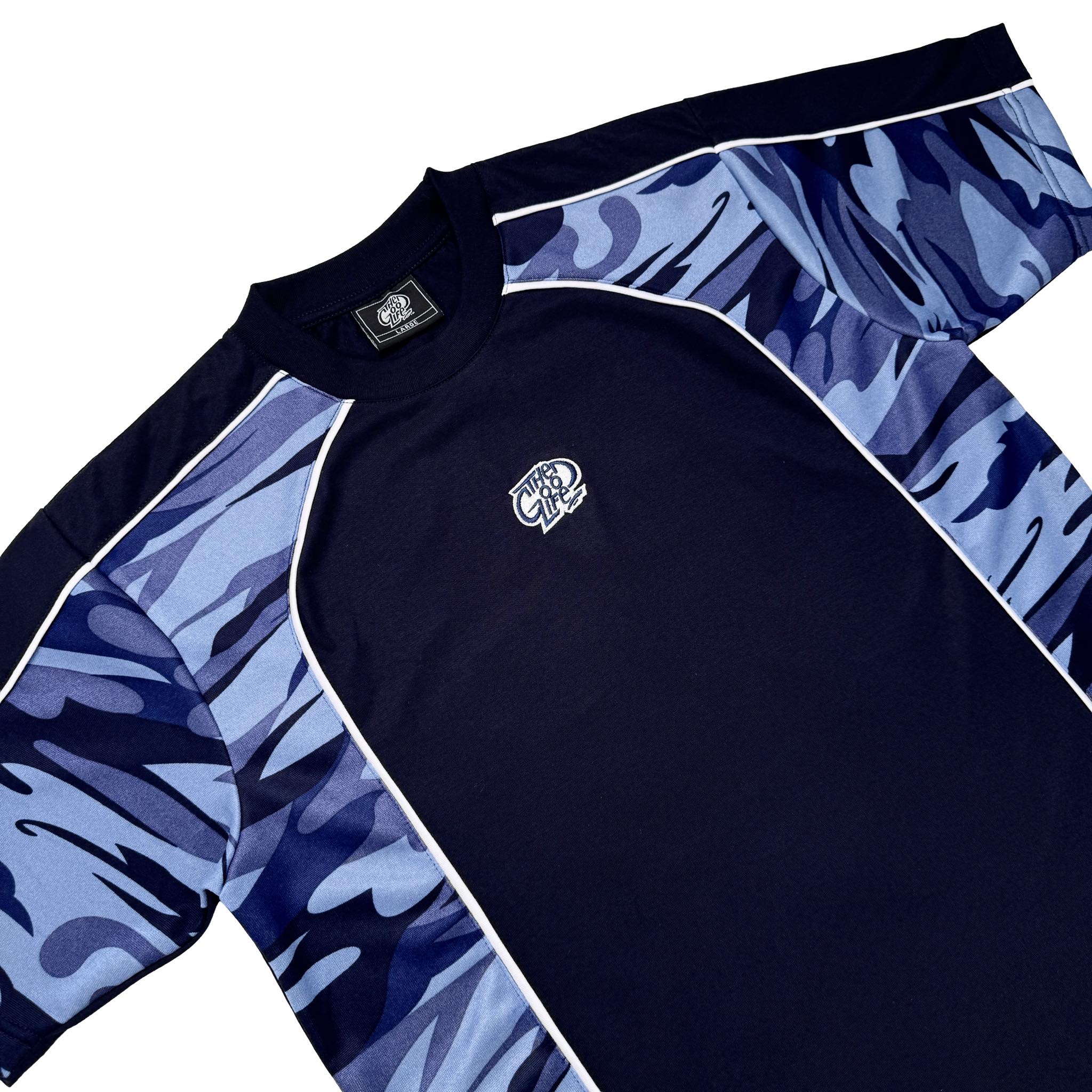 CAMO SPLICE (NAVY BLUE) T-SHIRT