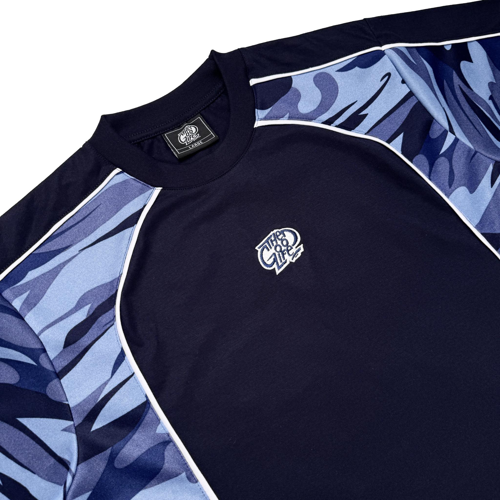 CAMO SPLICE (NAVY BLUE) T-SHIRT