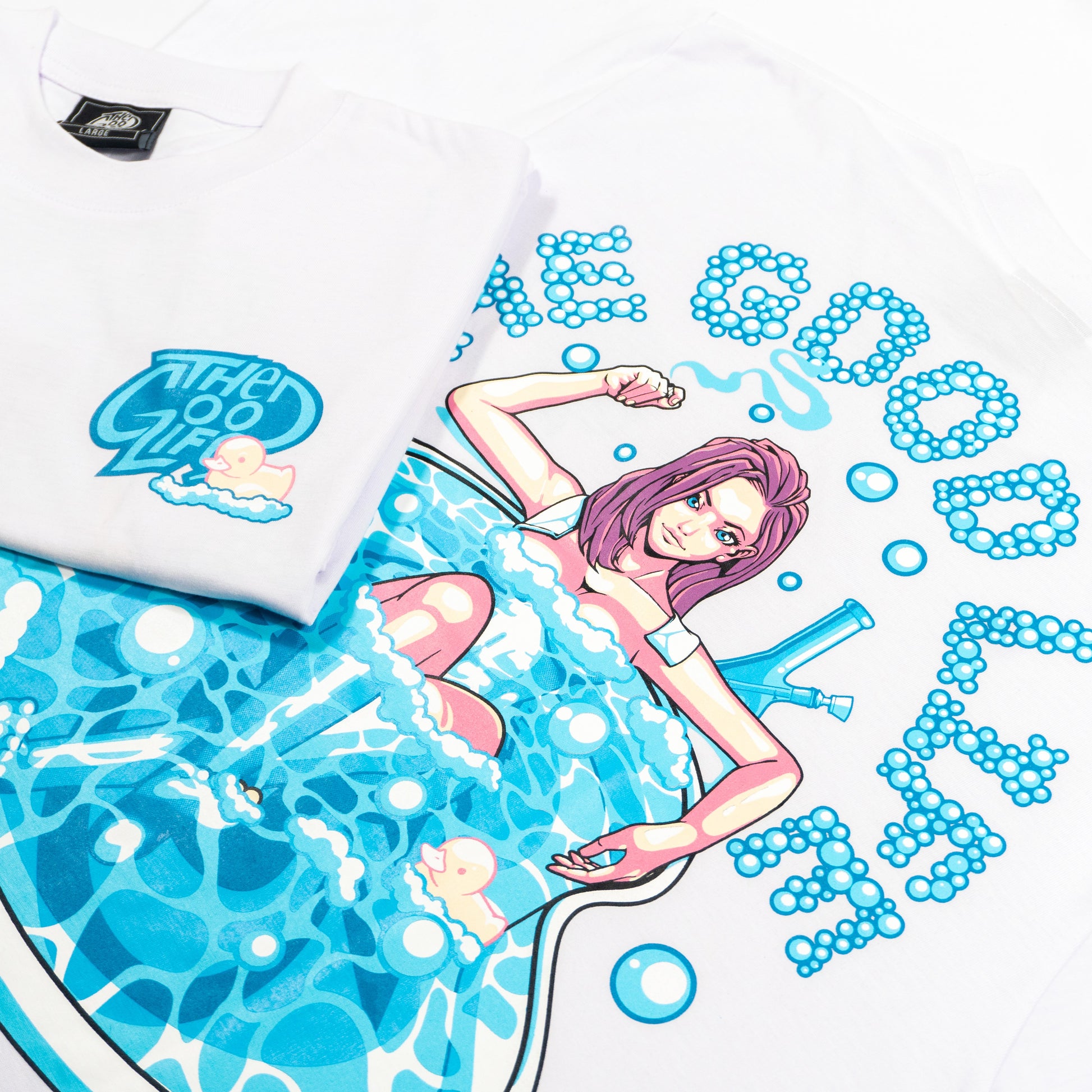 BUBBLE BATH (WHITE) T-SHIRT