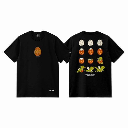 12 EVOLUTION (BLACK) T-SHIRT