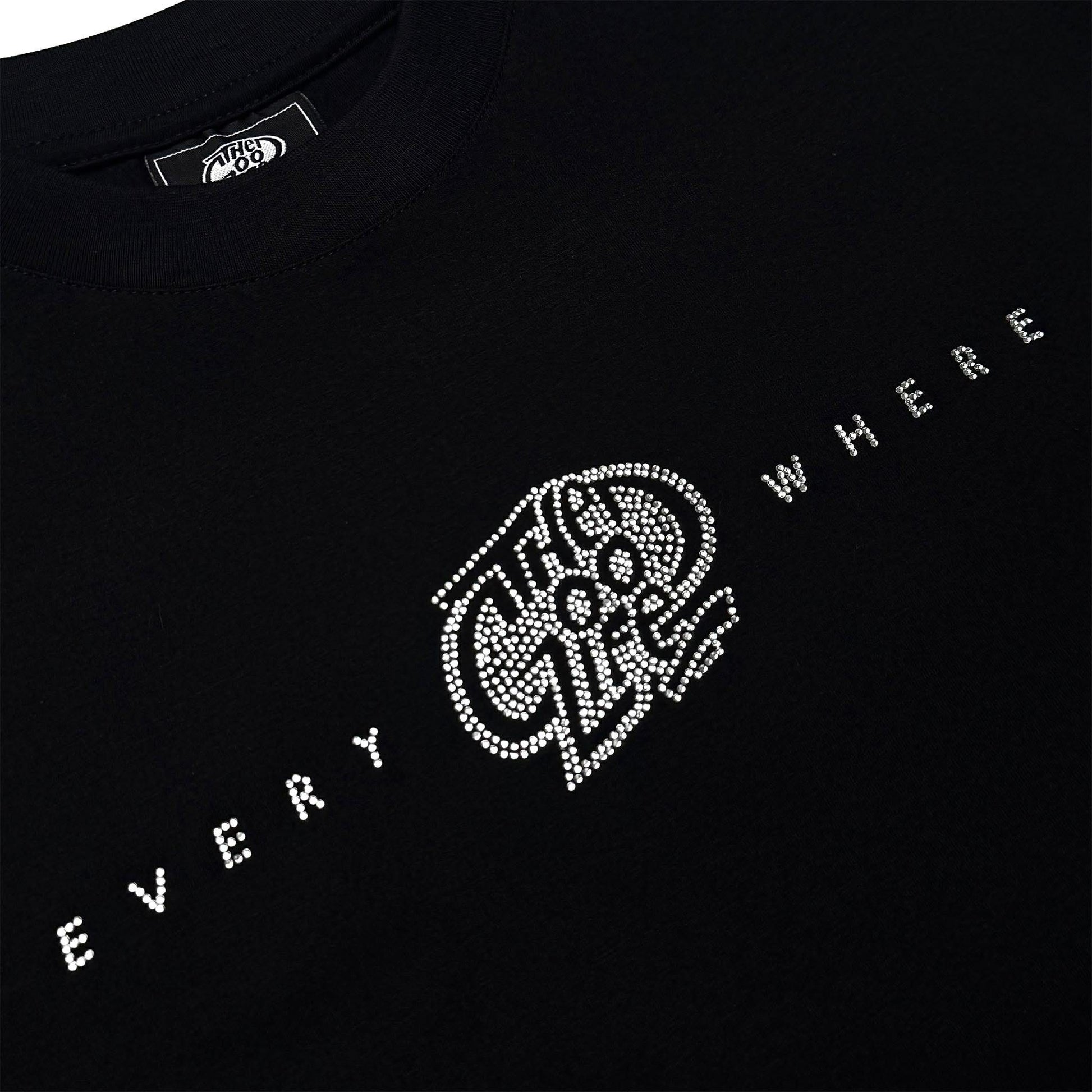 EVERYWHERE "RHINESTONE" (BLACK) T-SHIRT