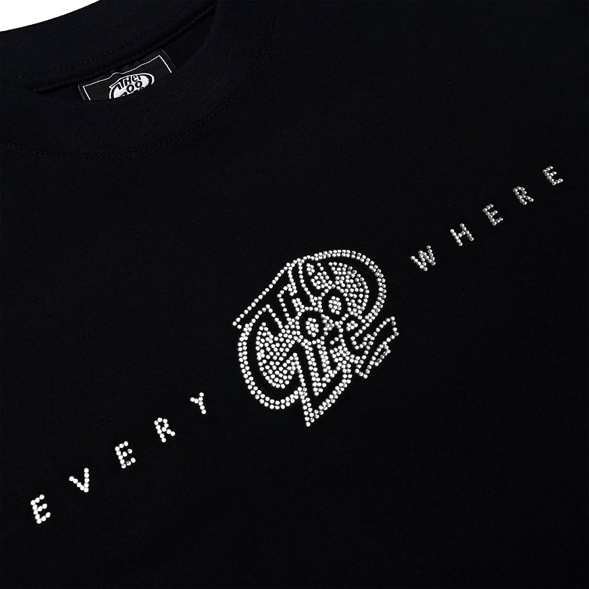EVERYWHERE "RHINESTONE" (BLACK) T-SHIRT