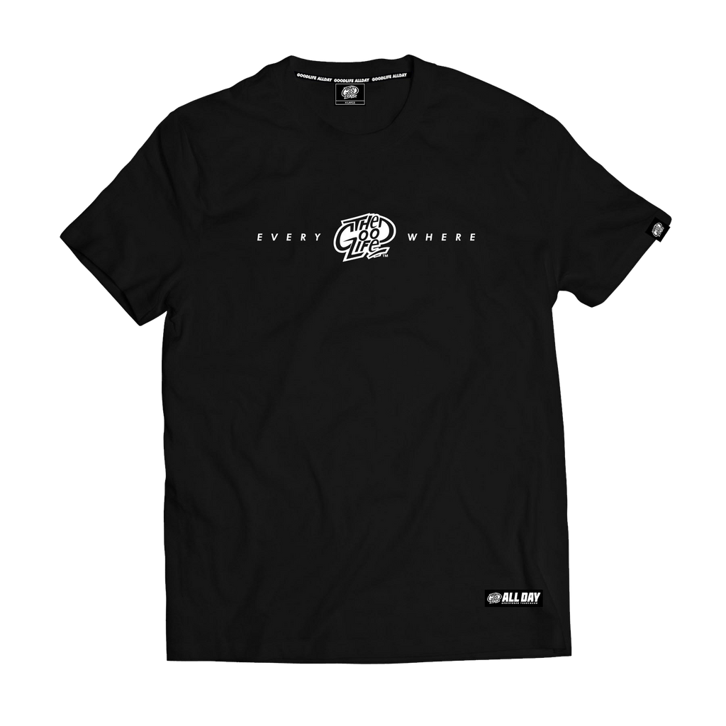 EVERYWHERE (BLACK) - "EMBRO" T-SHIRT