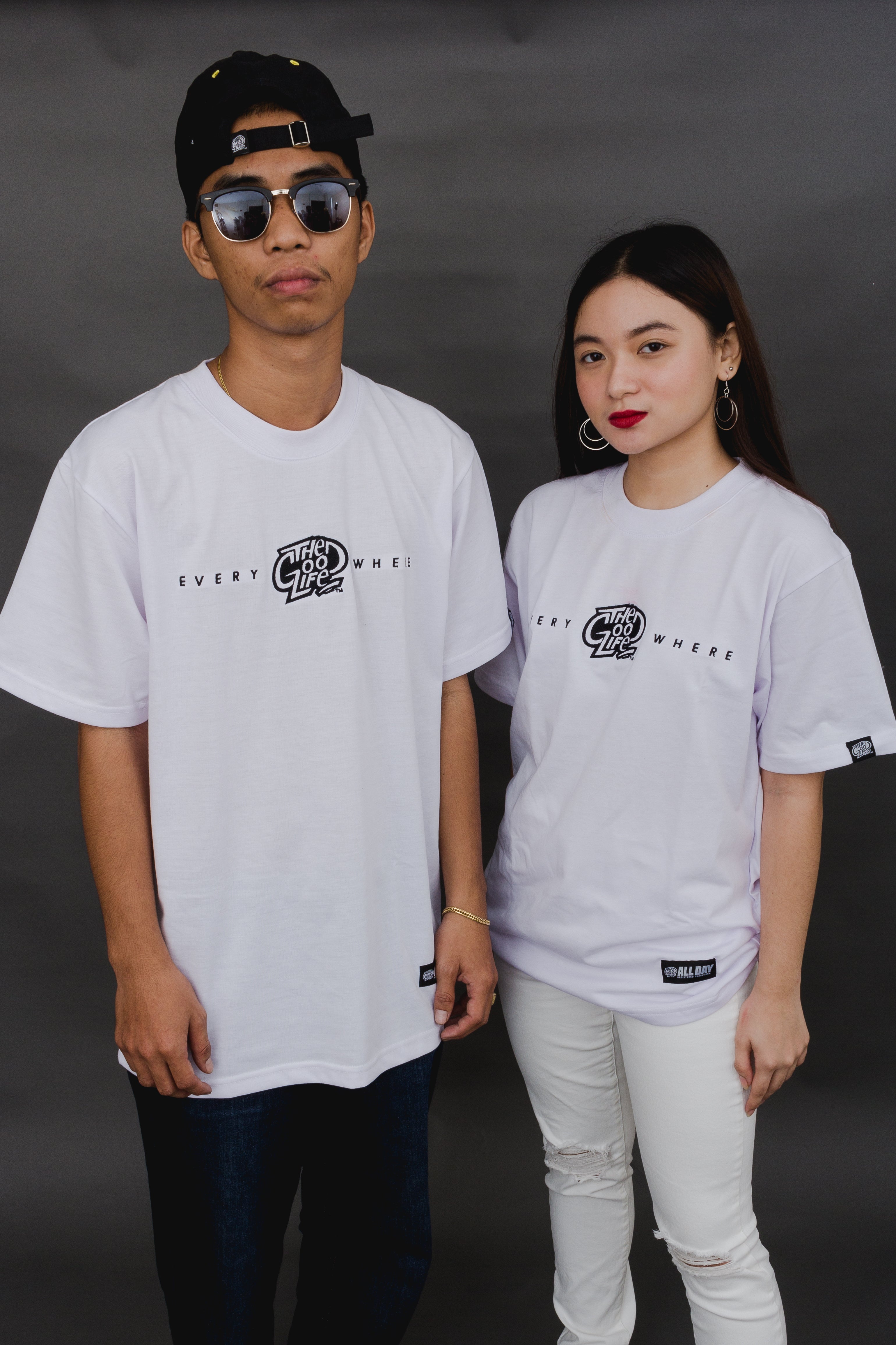 EVERYWHERE (WHITE) - "EMBRO" T-SHIRT