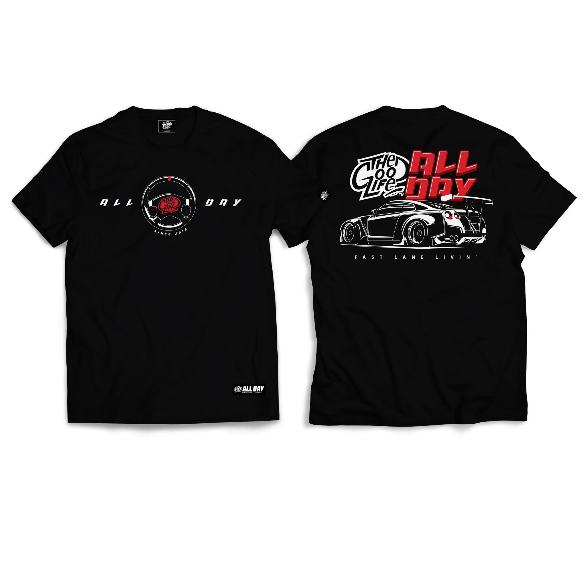FAST LANE (BLACK) T-SHIRT