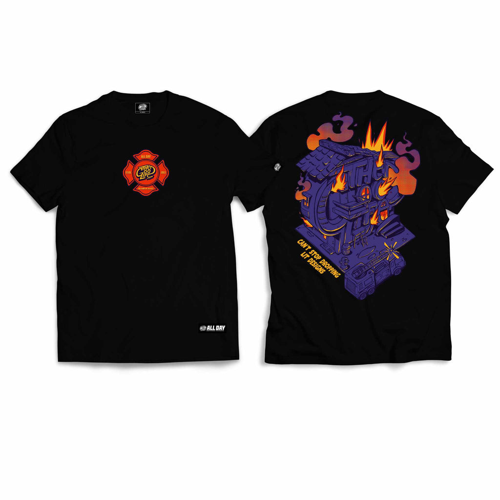 FIRE DEPT. (BLACK) T-SHIRT