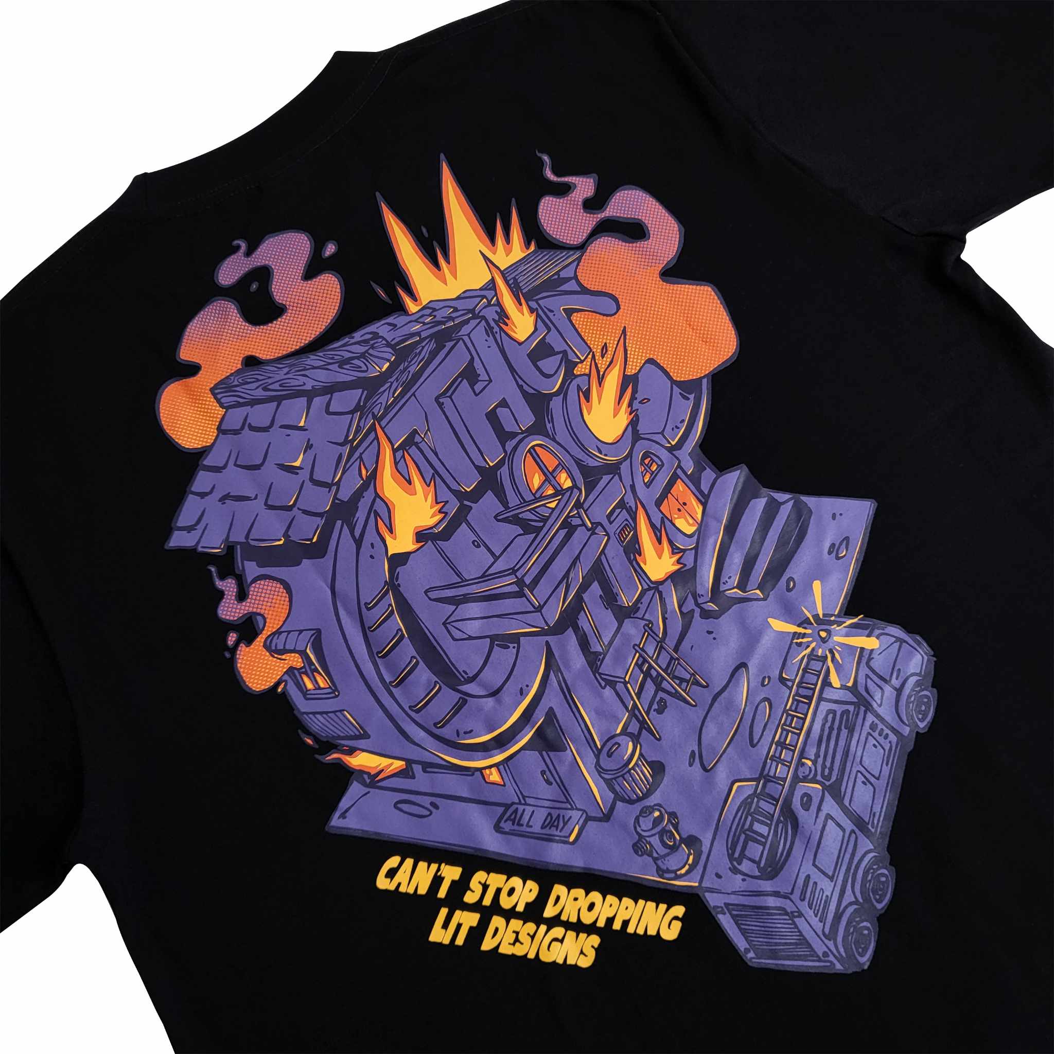 FIRE DEPT. (BLACK) T-SHIRT