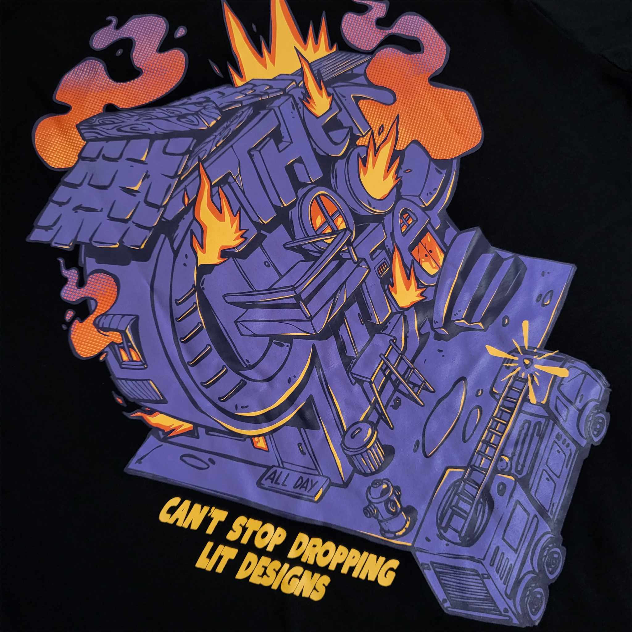 FIRE DEPT. (BLACK) T-SHIRT