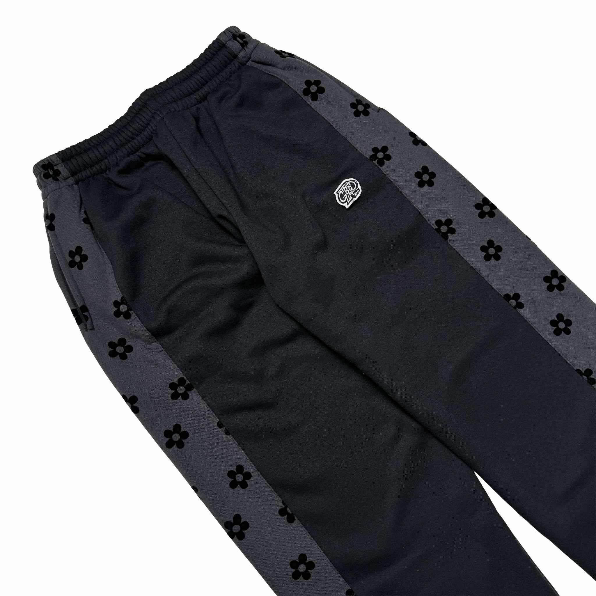 DAISY FLORAL (BLACK/GRAY) PANTS