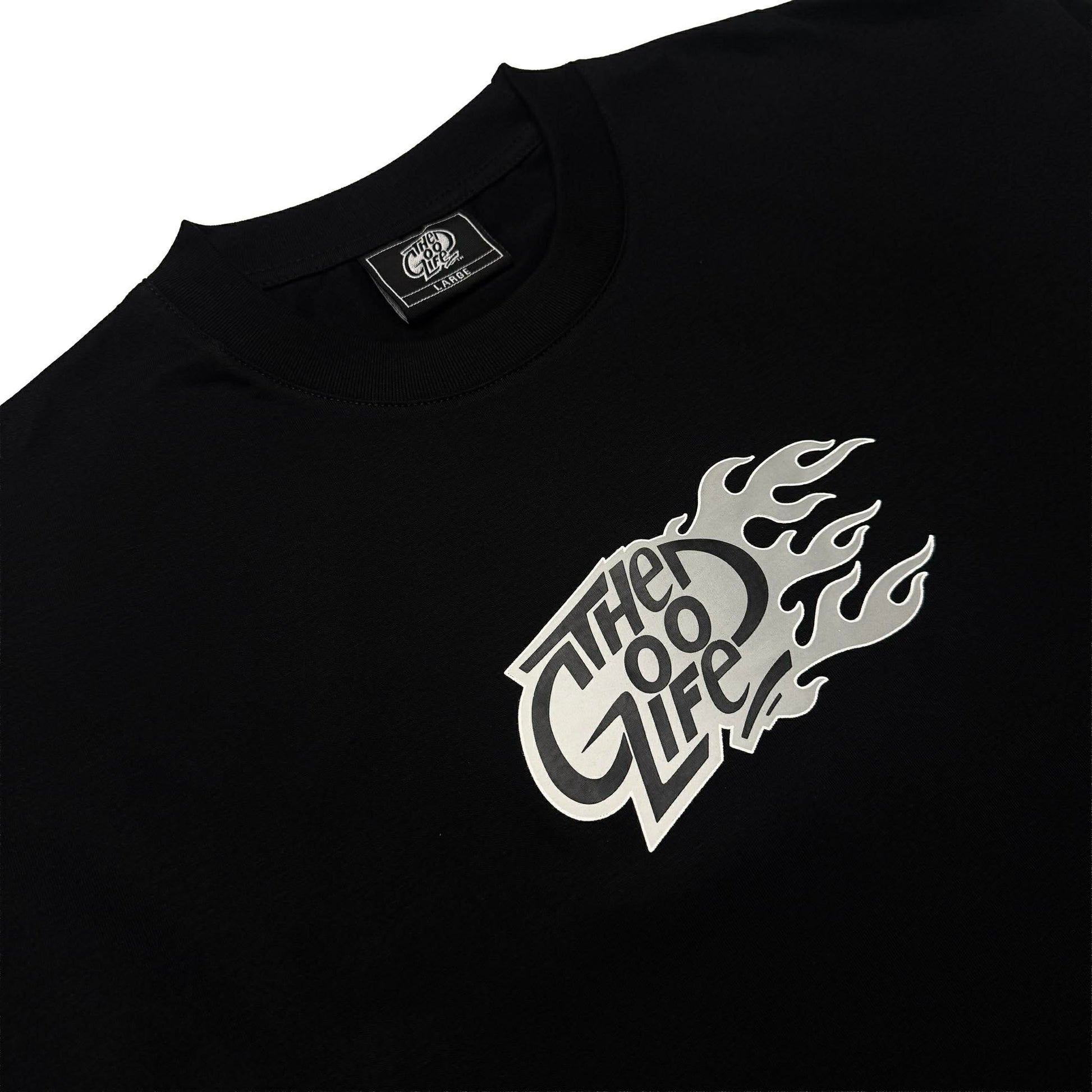 FLAME OG “GRAY” (BLACK) - CREWNECK