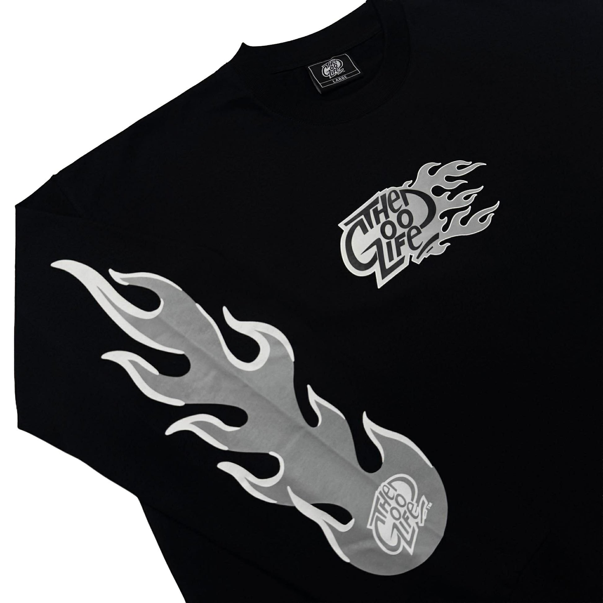 FLAME OG “GRAY” (BLACK) - CREWNECK