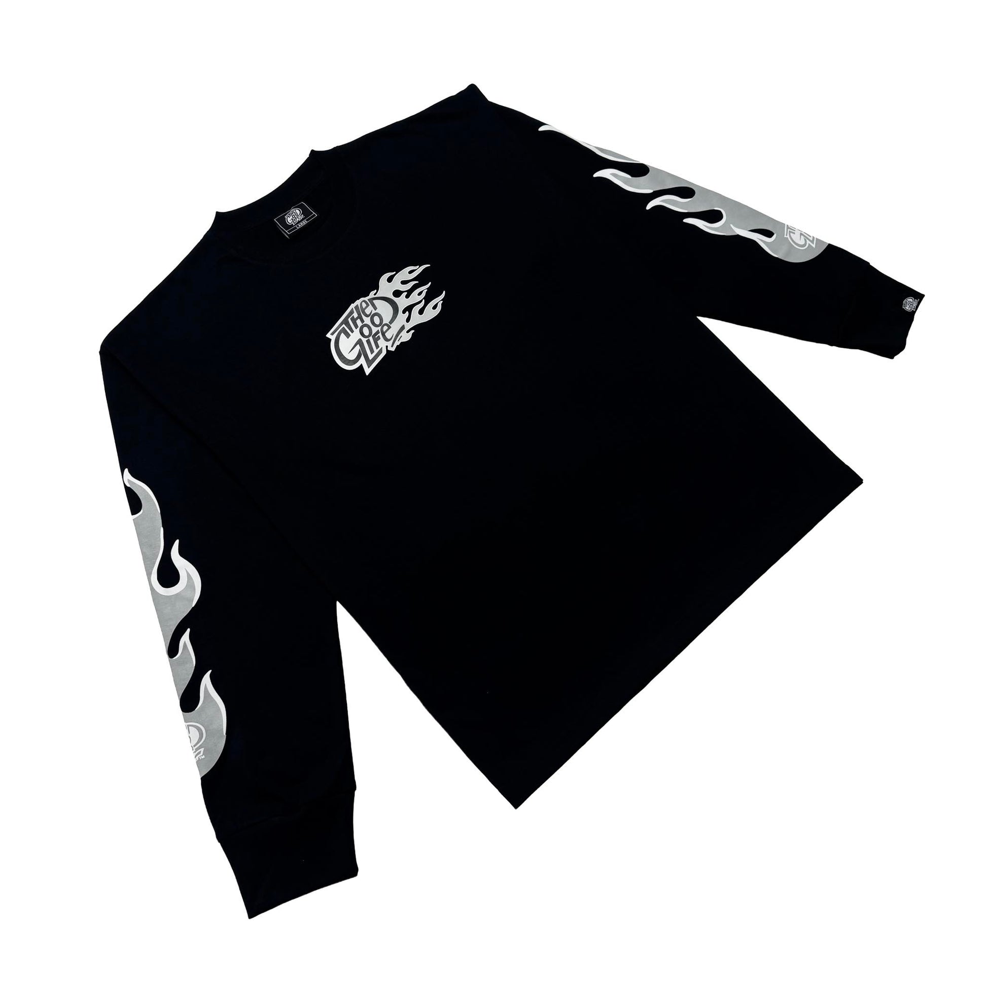 FLAME OG “GRAY” (BLACK) - CREWNECK