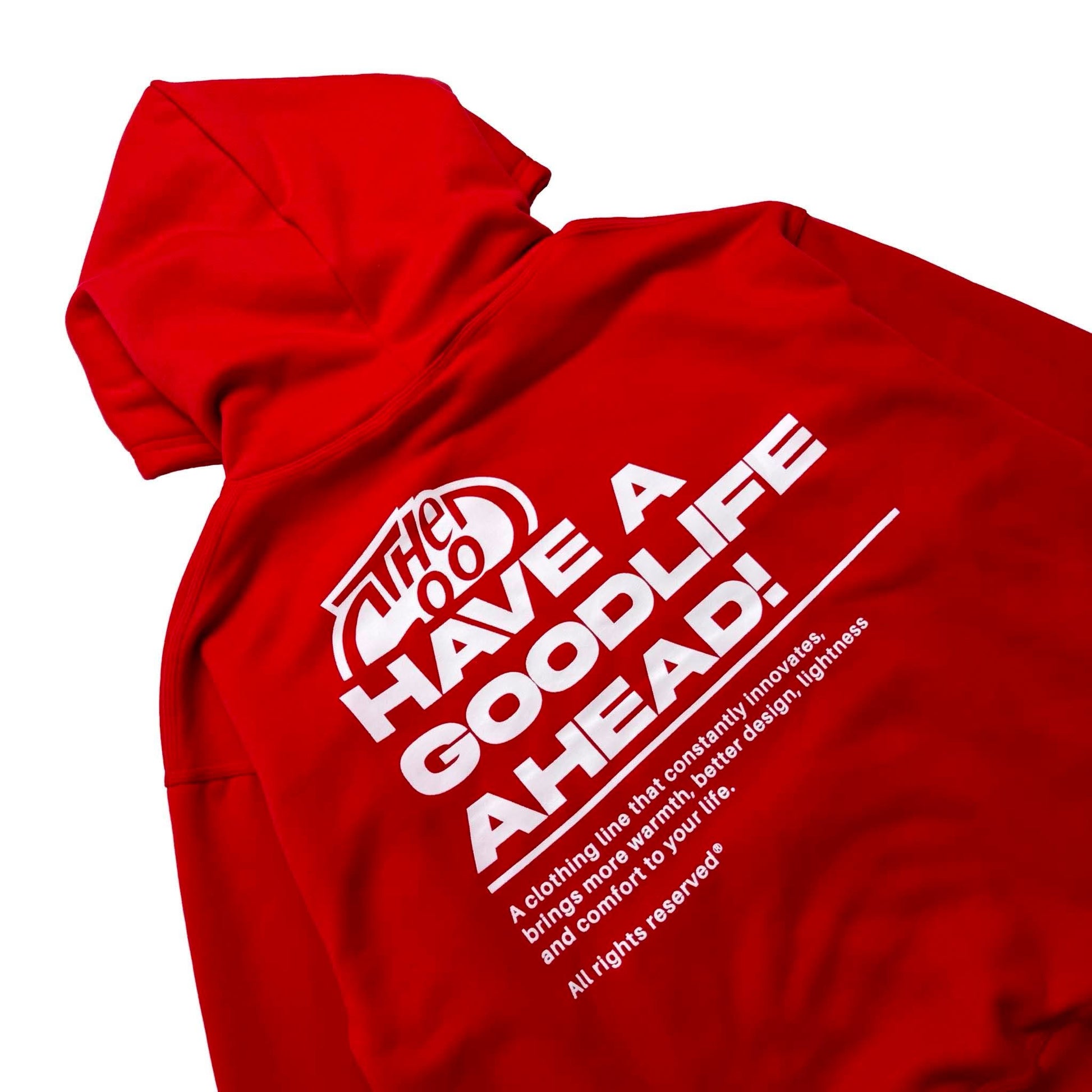 GREETINGS (RED) HOODIE