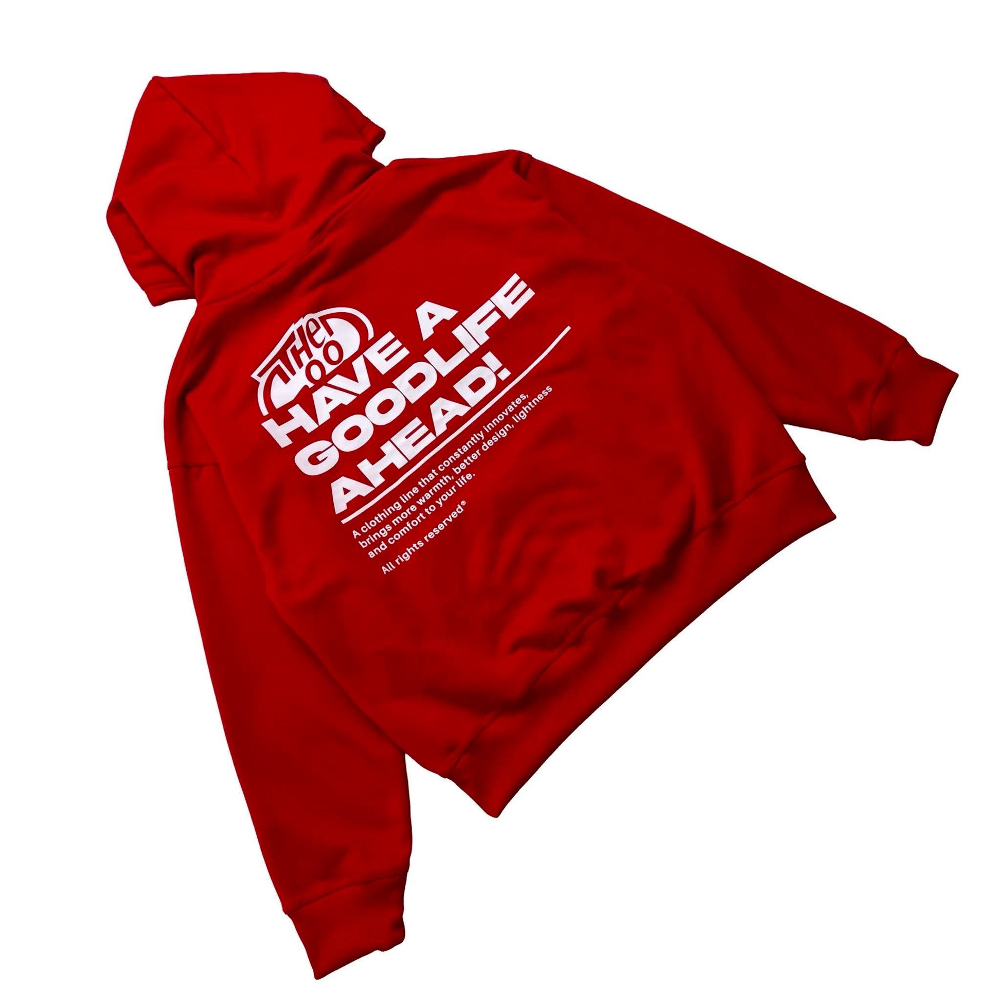 GREETINGS (RED) HOODIE