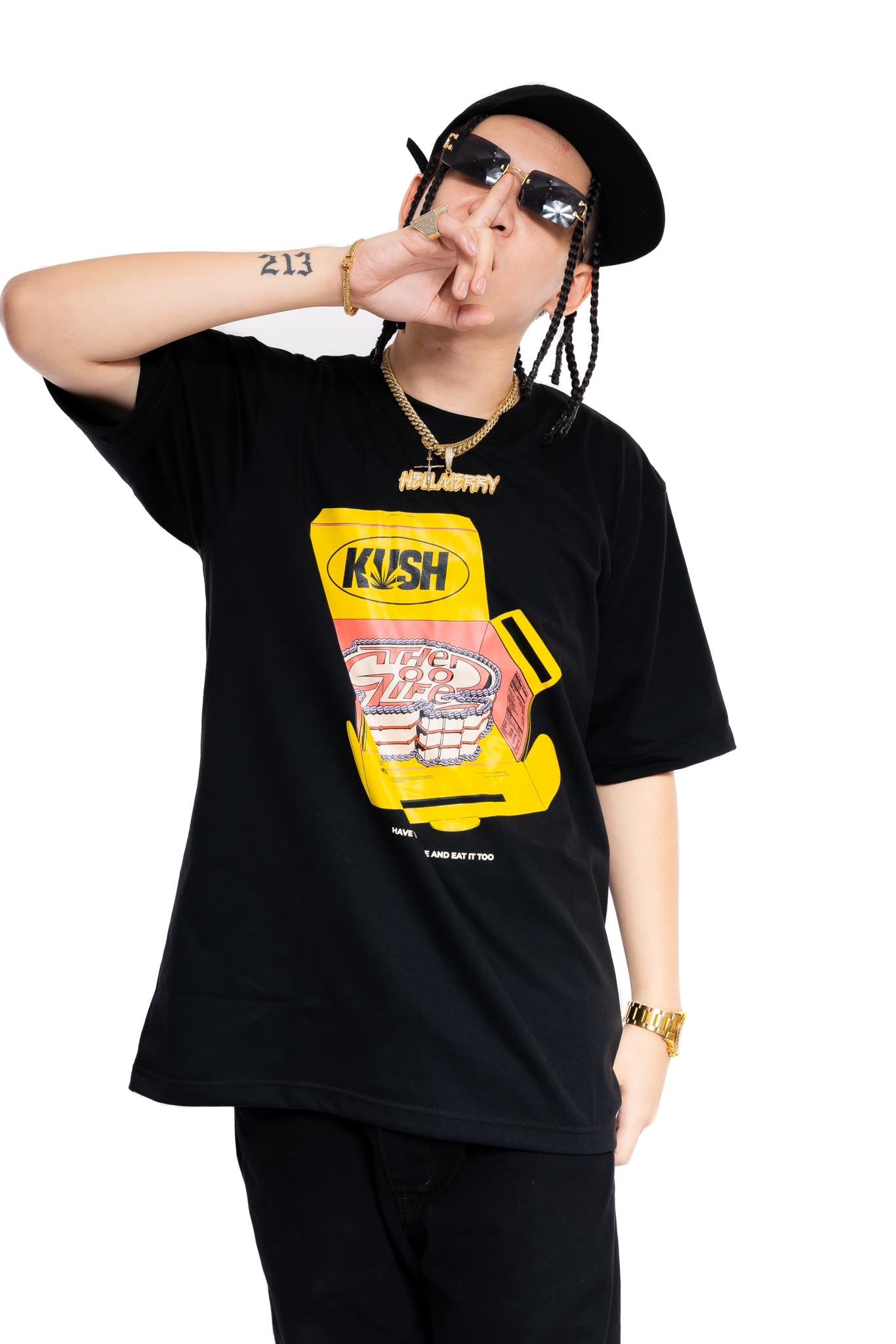 THE CAKE (BLACK) T-SHIRT
