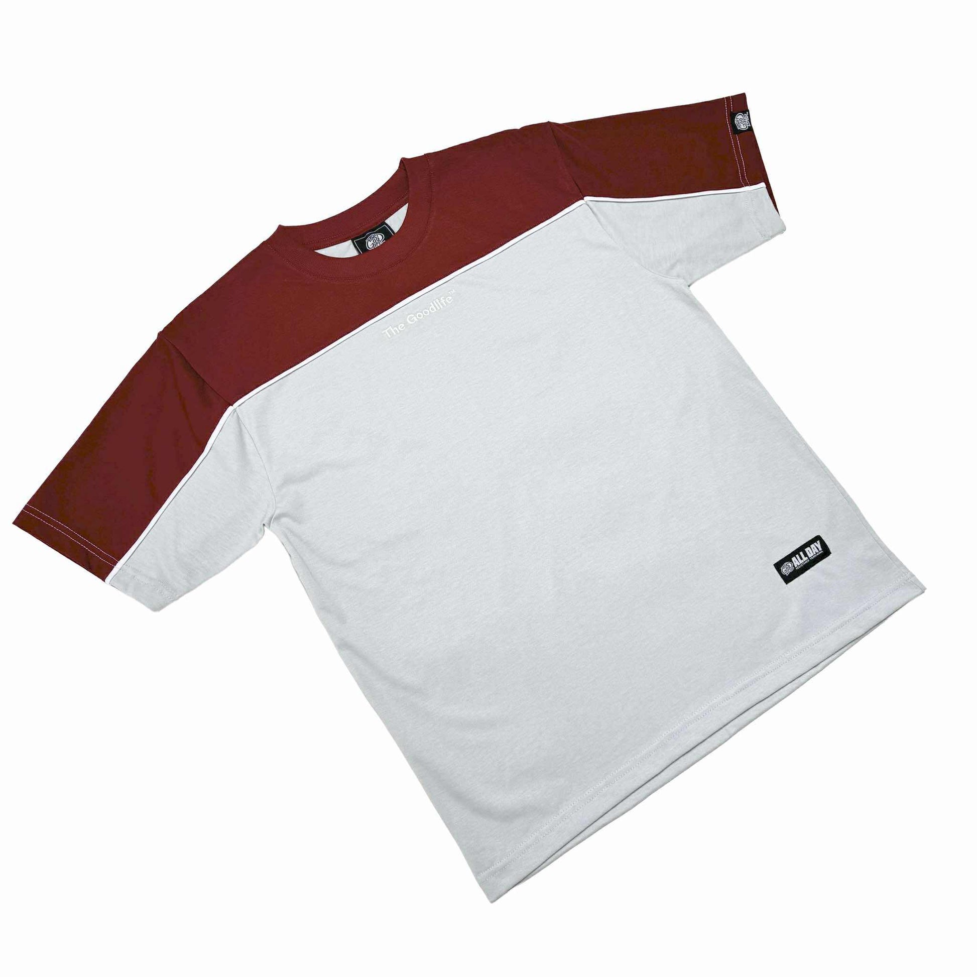 GOTESK (MAROON/LIGHT GRAY) T-SHIRT