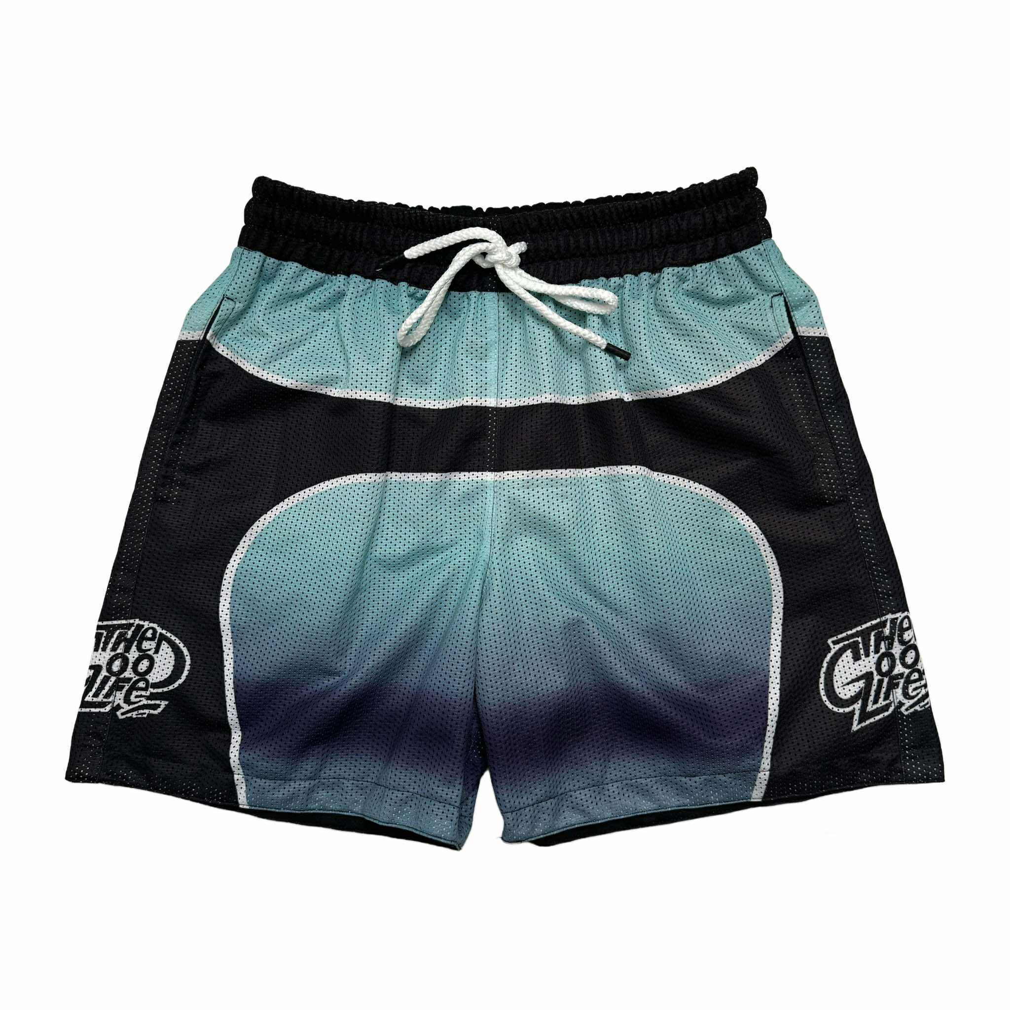 GRADIENT (MINT) MESH SHORTS