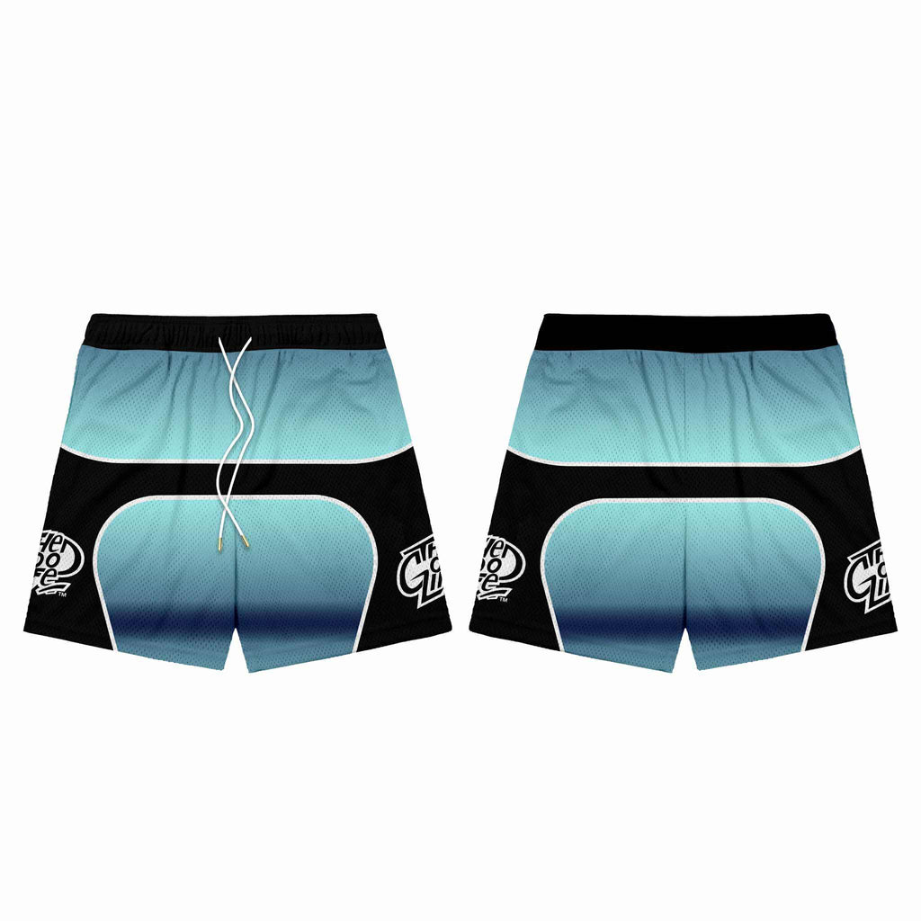 GRADIENT (MINT) MESH SHORTS