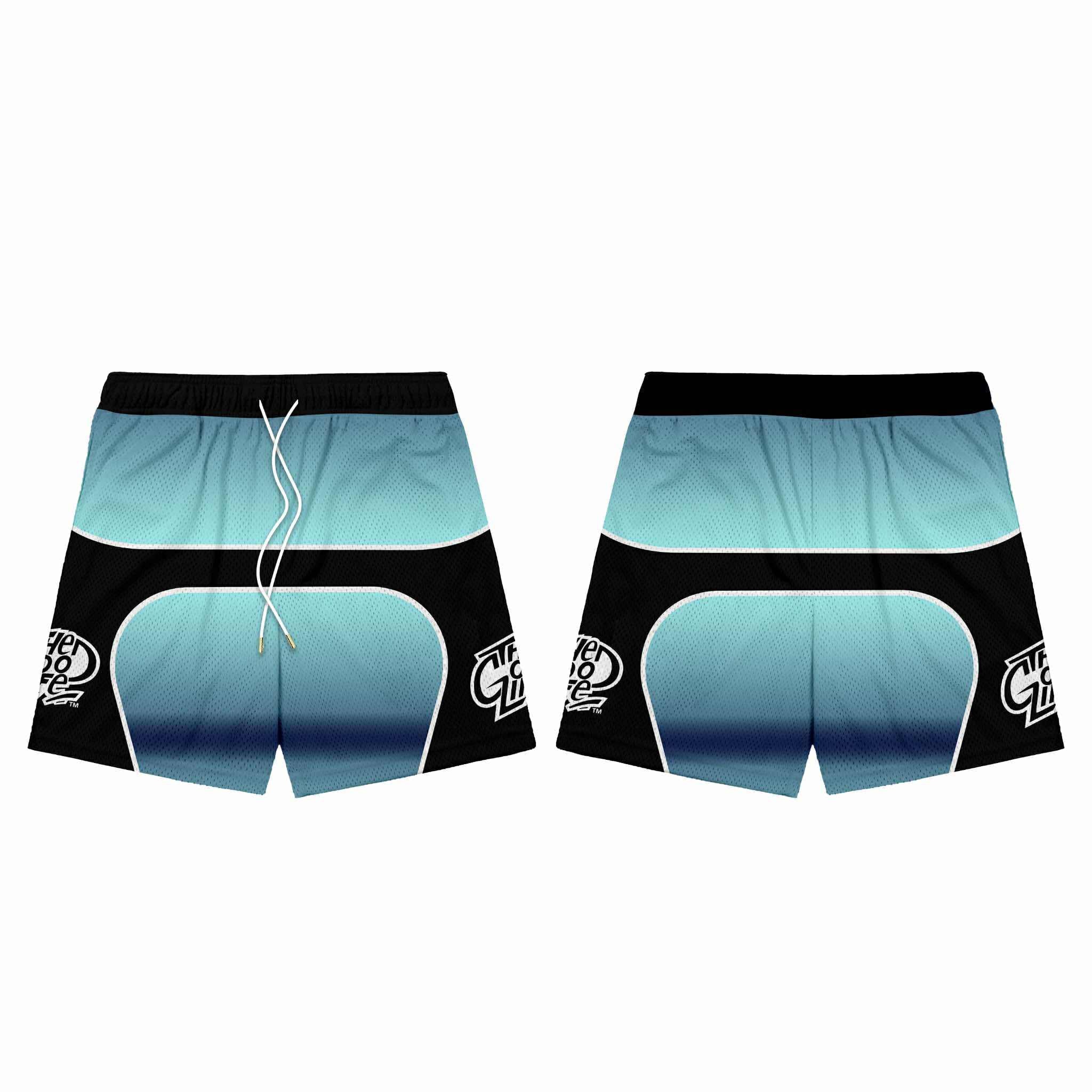 GRADIENT (MINT) MESH SHORTS