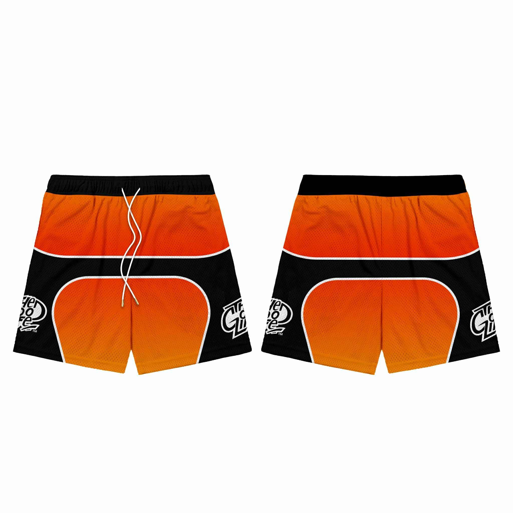 GRADIENT (PEACH) MESH SHORTS