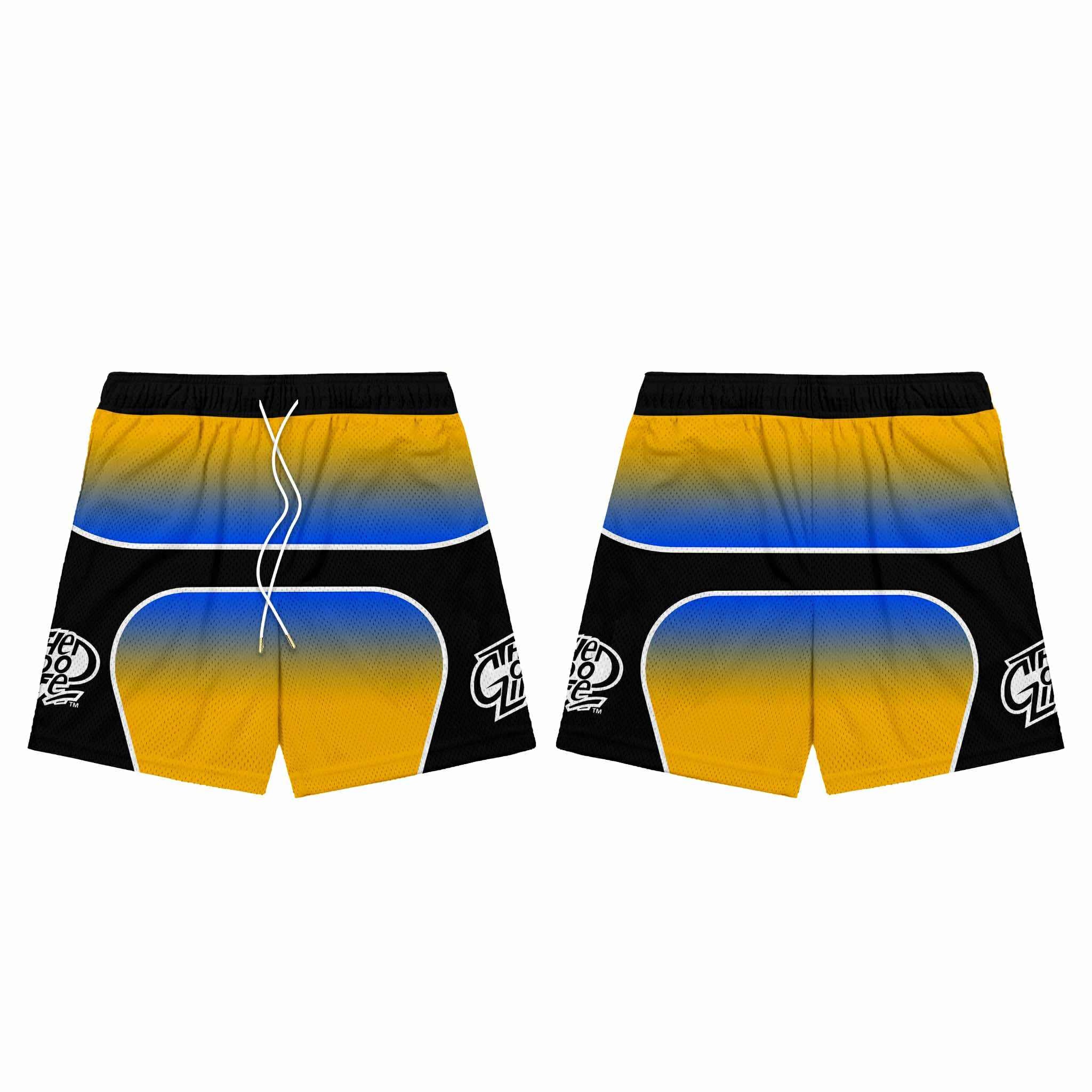 GRADIENT (YELLOW) MESH SHORTS