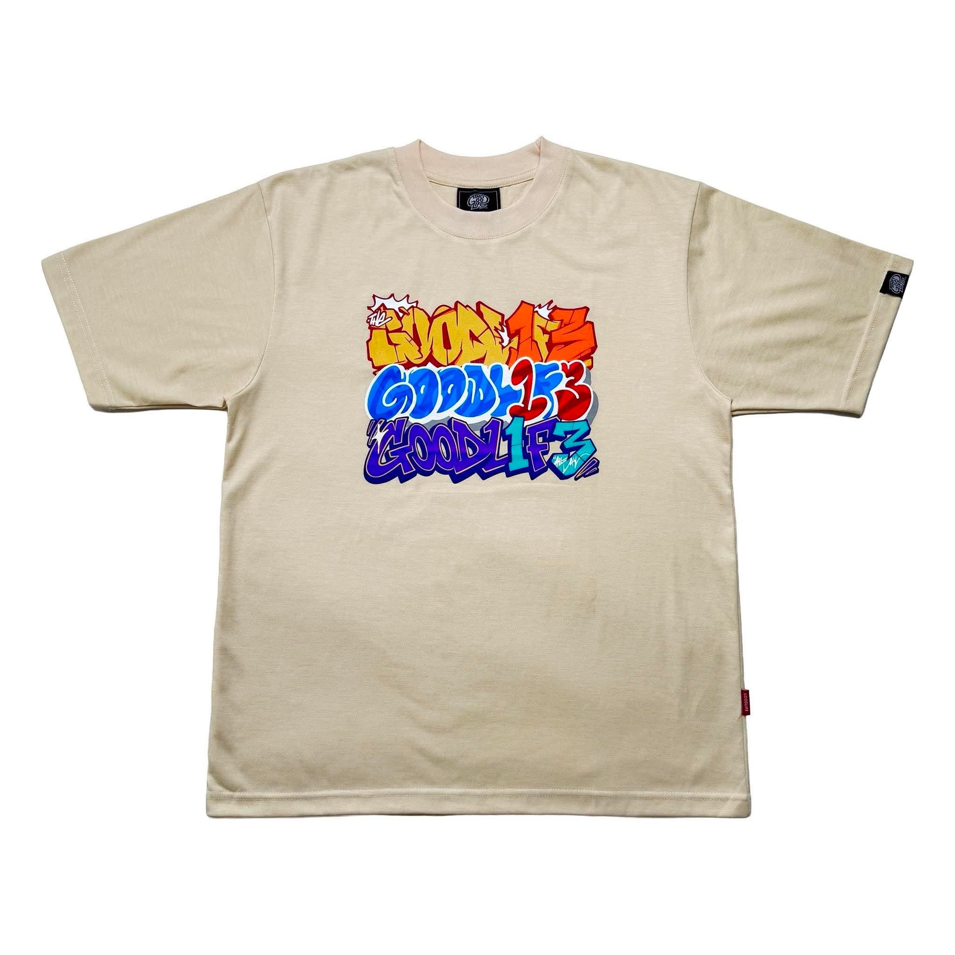GRAFFITHREE (IVORY) T-SHIRT