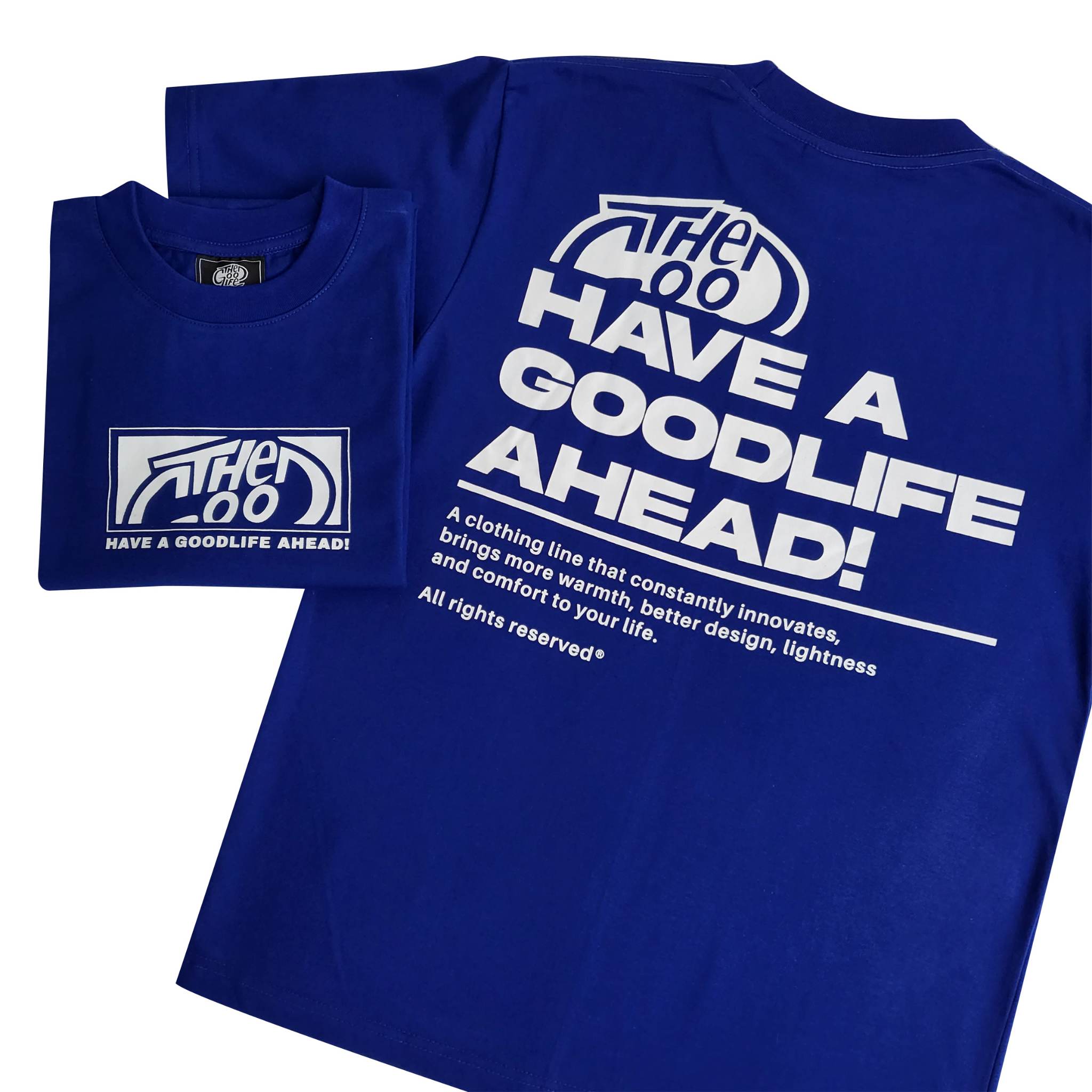 GREETINGS (BLUE) T-SHIRT
