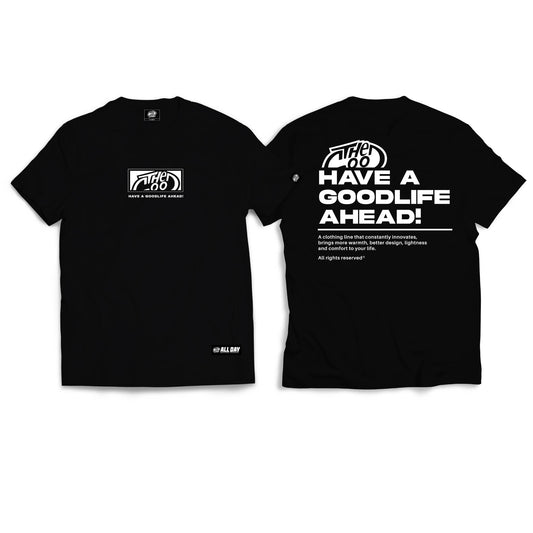 GREETINGS (BLACK) T-SHIRT