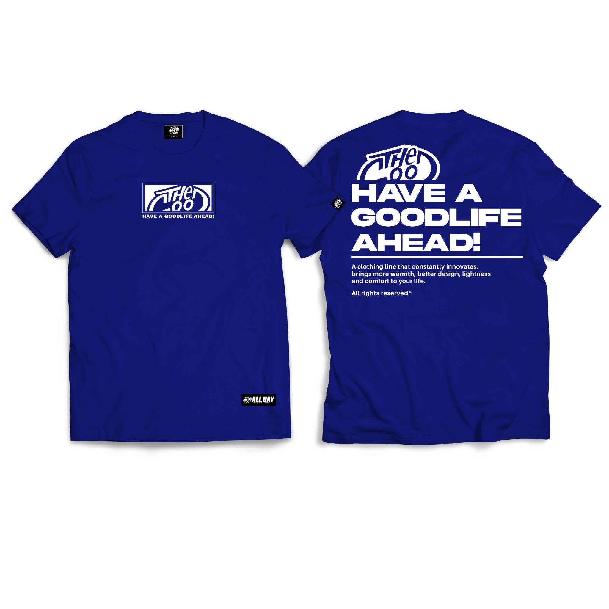 GREETINGS (BLUE) T-SHIRT