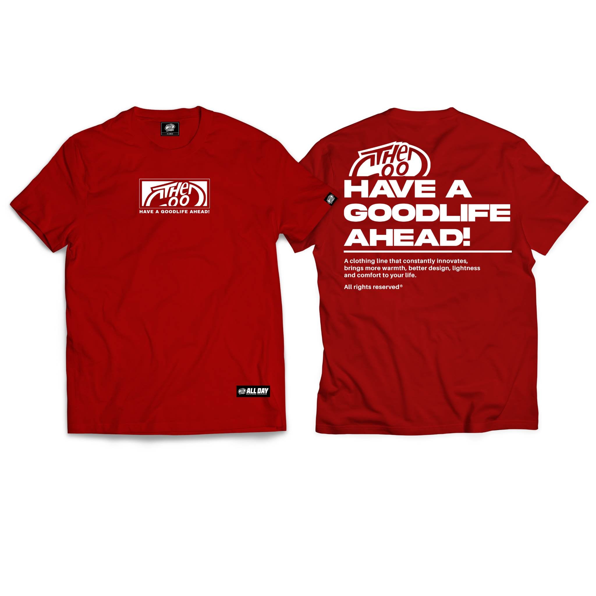 GREETINGS (RED) T-SHIRT
