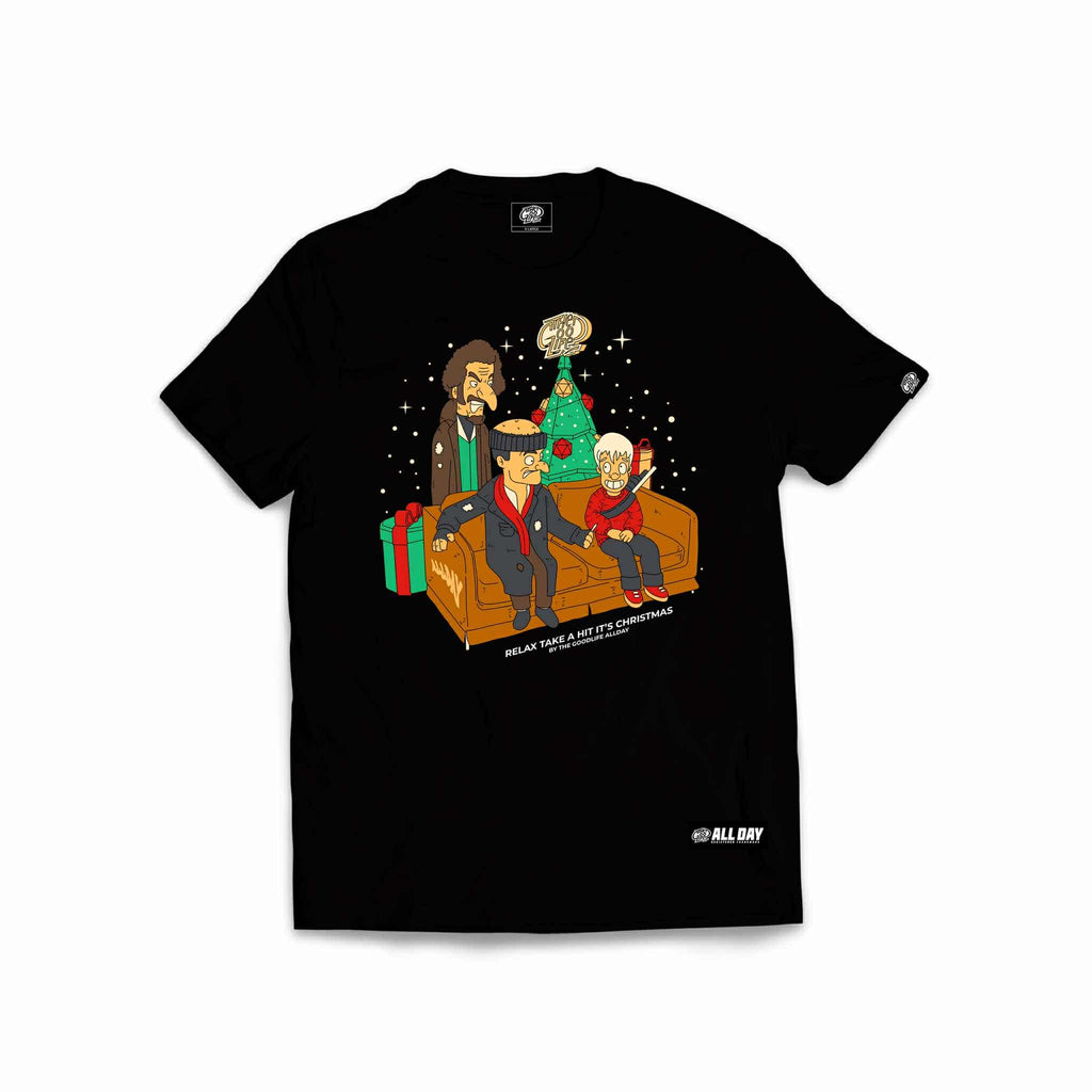 H. ALONE CARTOON (BLACK) T-SHIRT