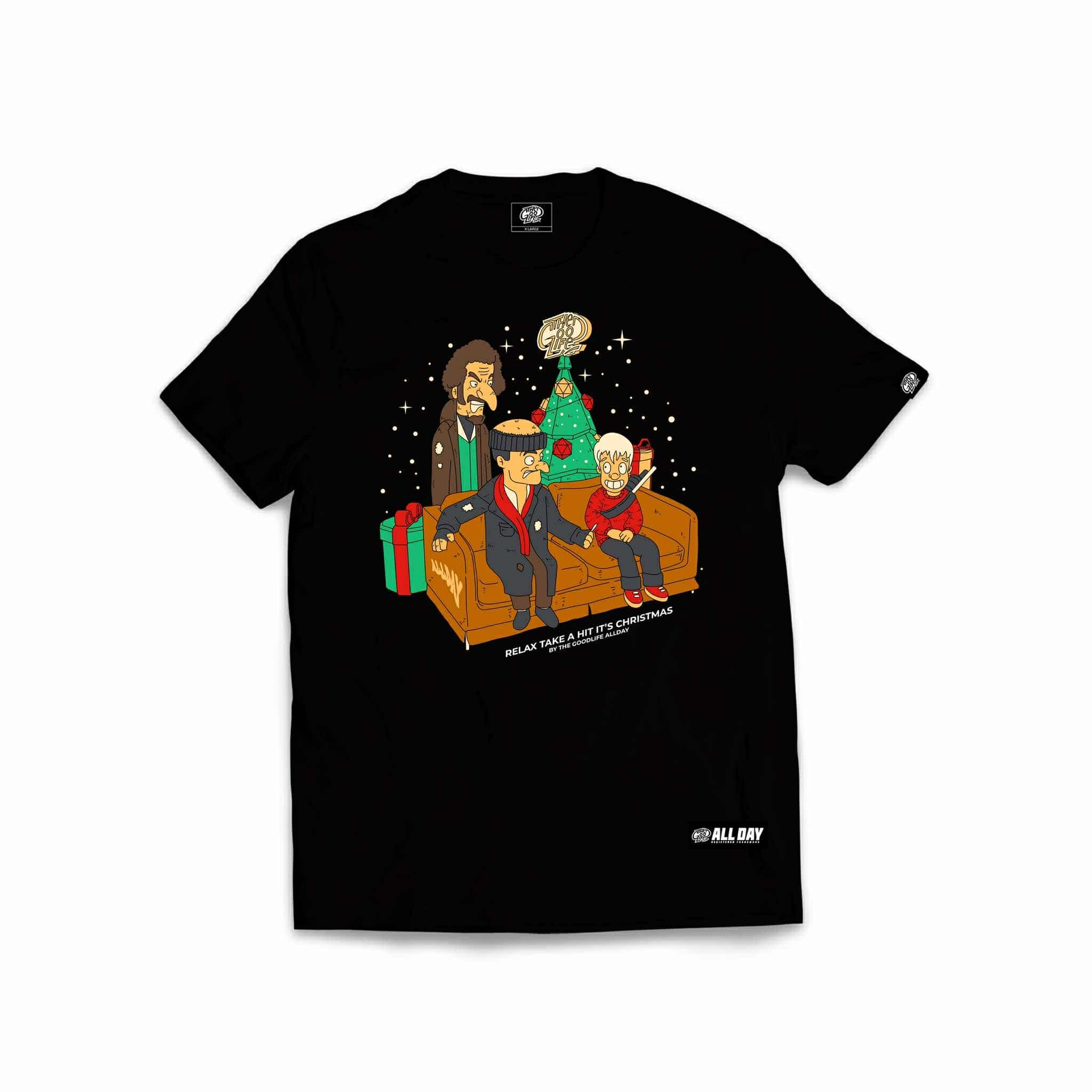 H. ALONE CARTOON (BLACK) T-SHIRT