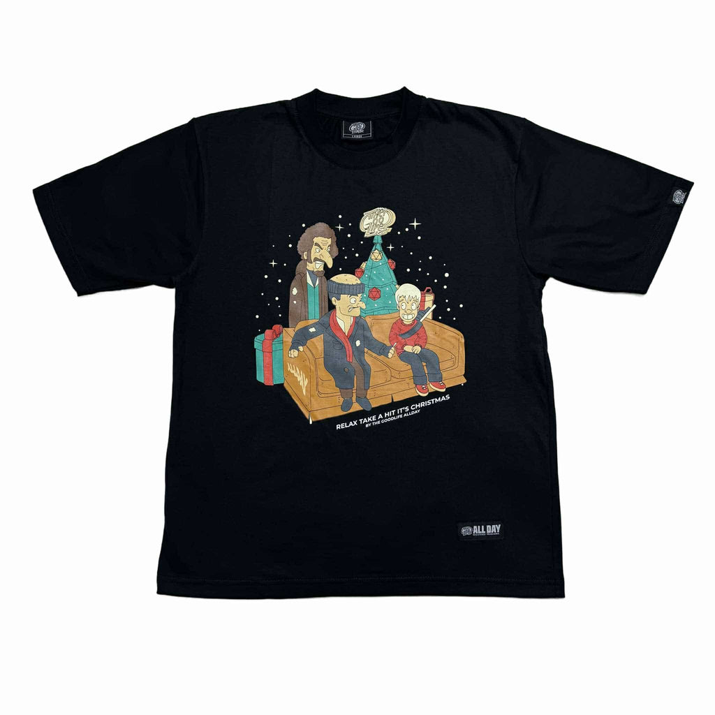 H. ALONE CARTOON (BLACK) T-SHIRT