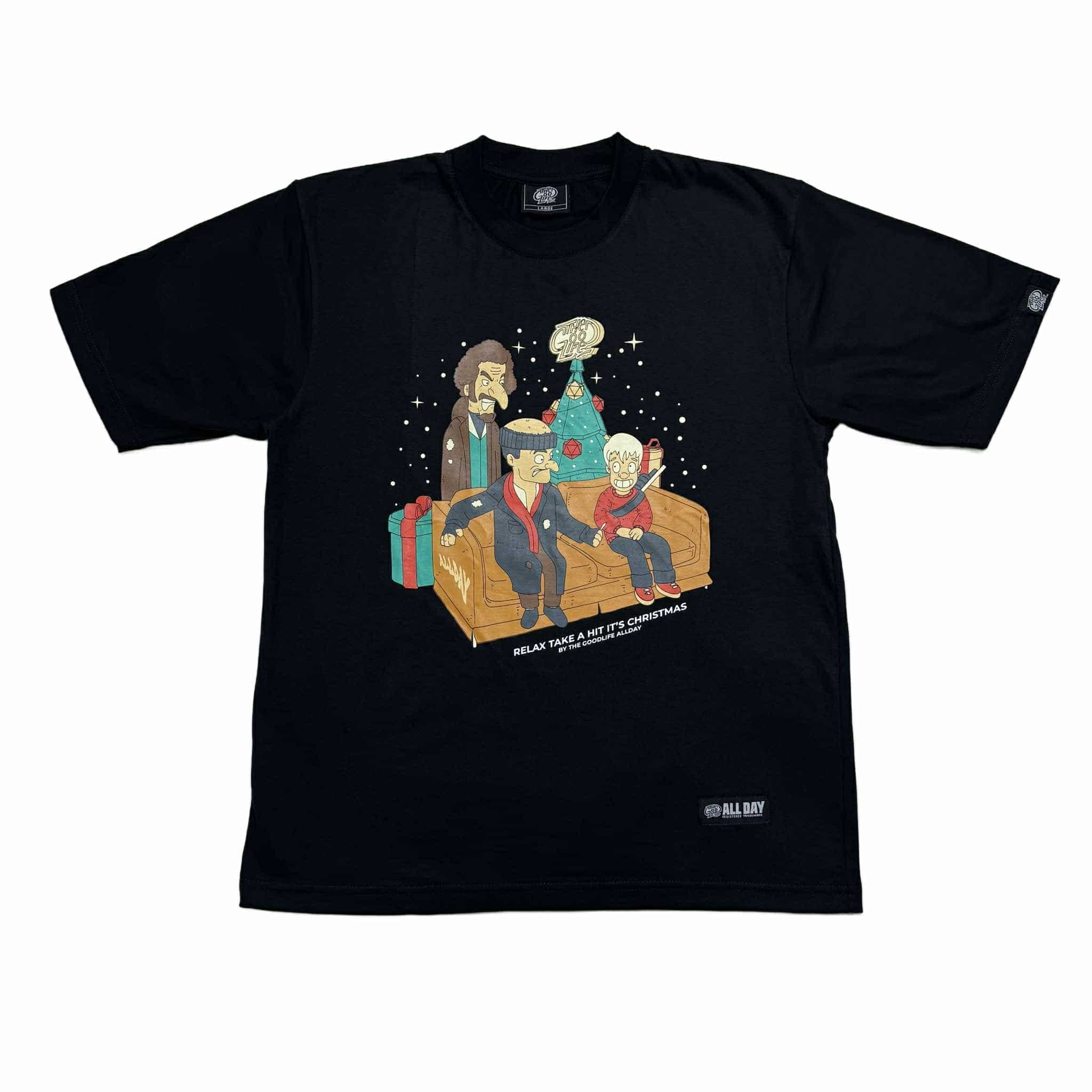 H. ALONE CARTOON (BLACK) T-SHIRT
