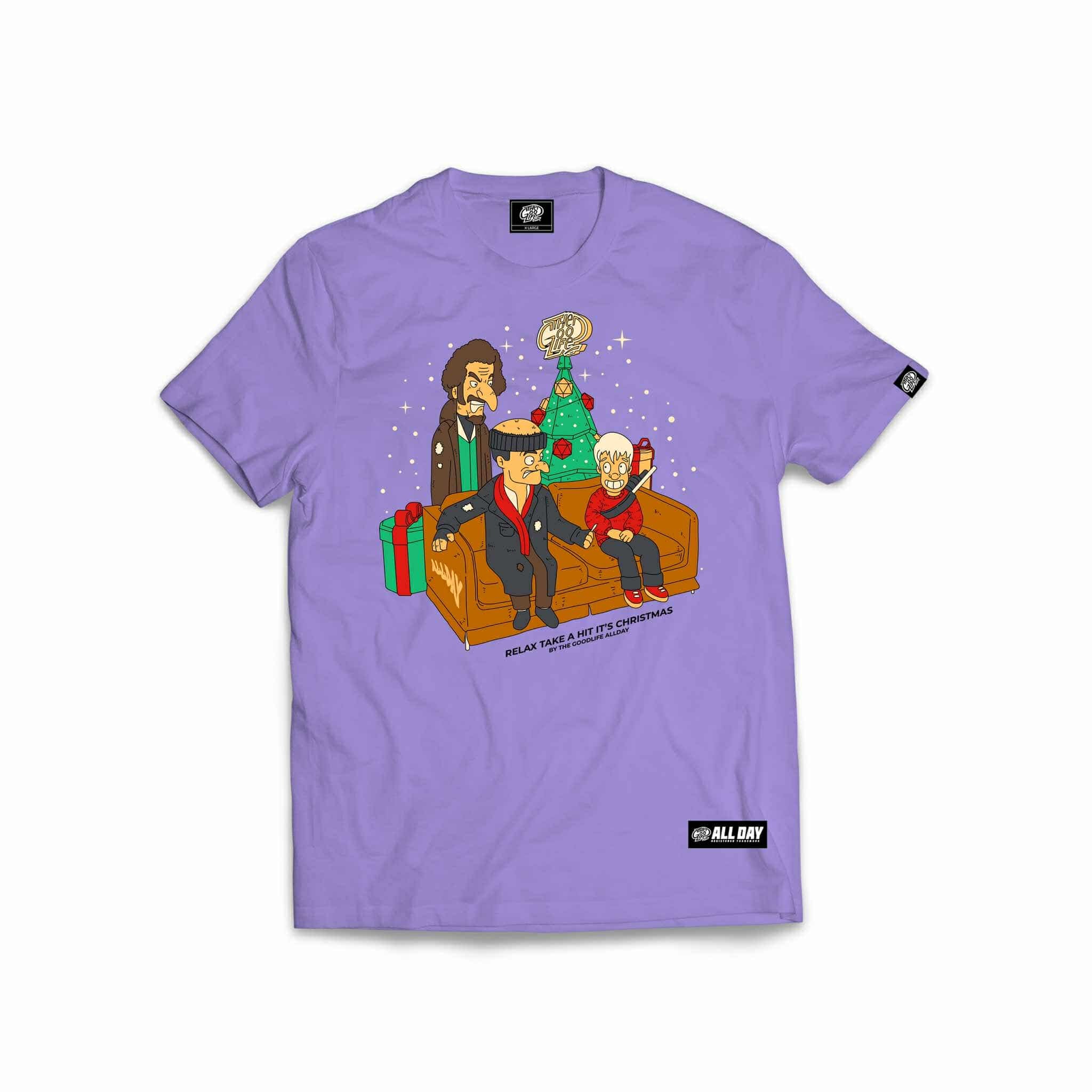 H. ALONE CARTOON (LAVANDER) T-SHIRT