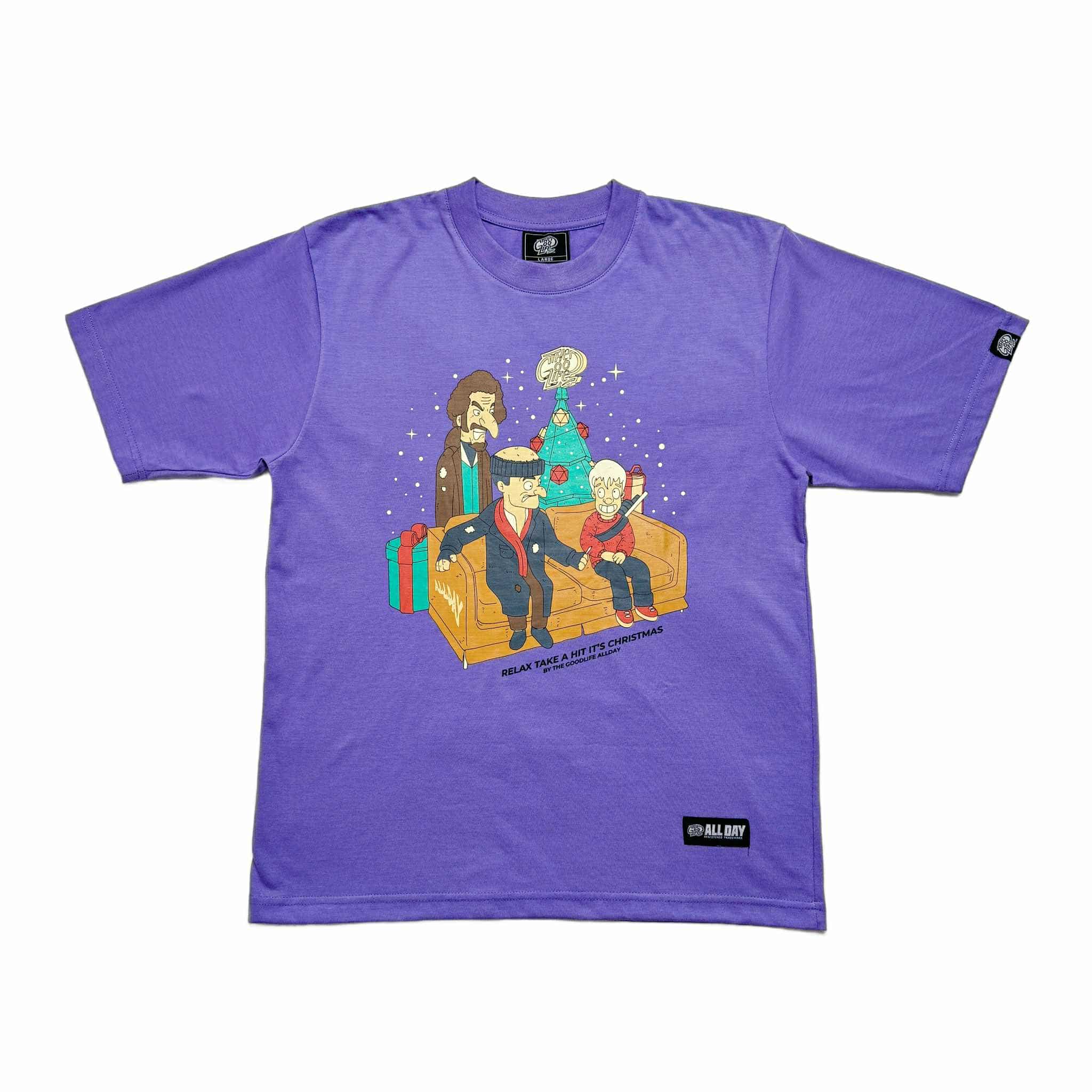 H. ALONE CARTOON (LAVANDER) T-SHIRT