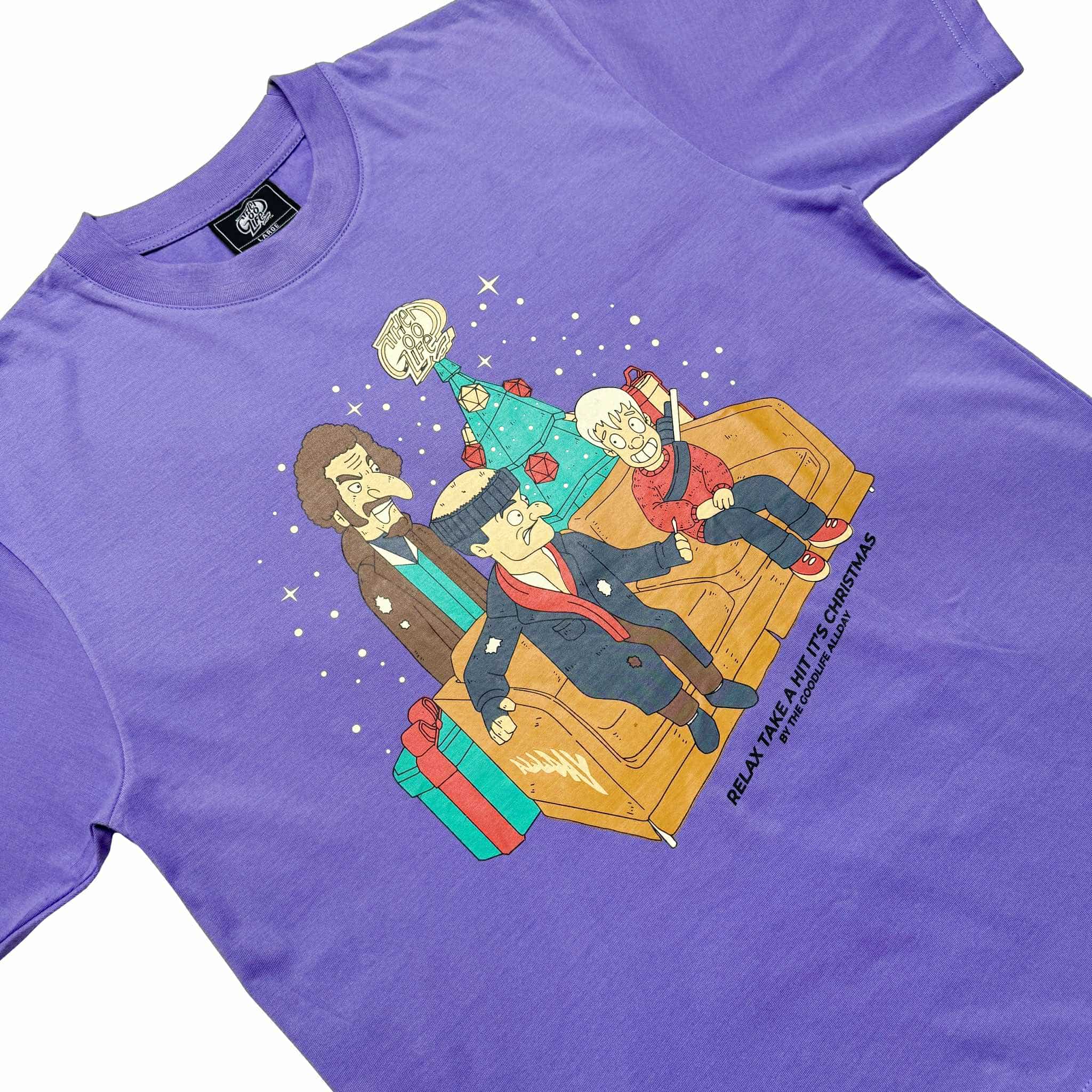 H. ALONE CARTOON (LAVANDER) T-SHIRT