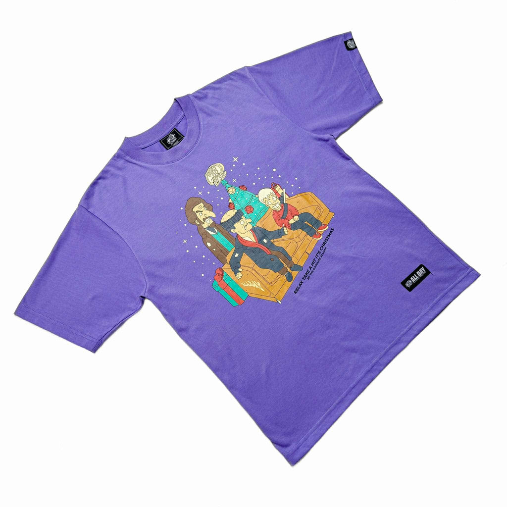 H. ALONE CARTOON (LAVANDER) T-SHIRT