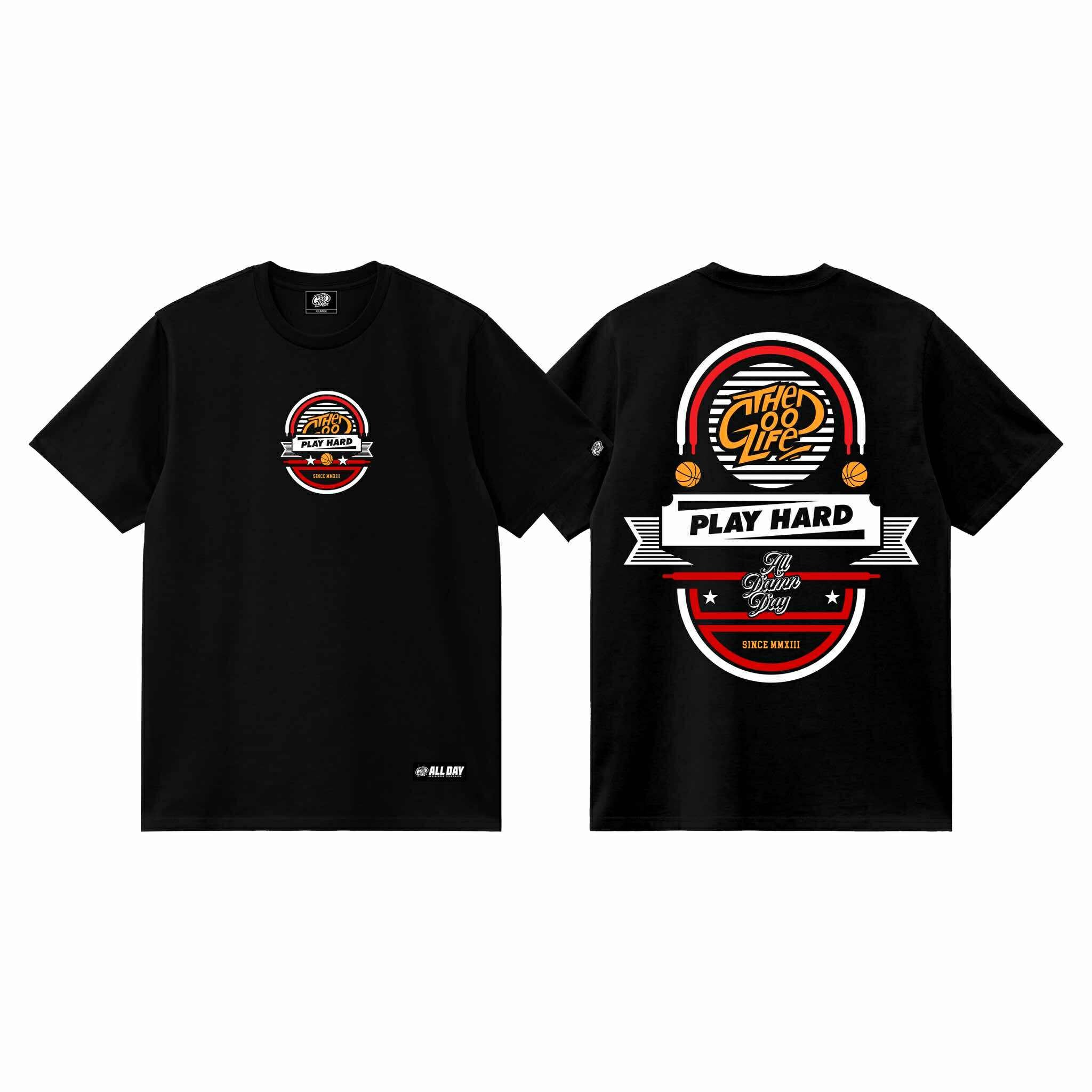 PLAY HARD (BLACK) T-SHIRT