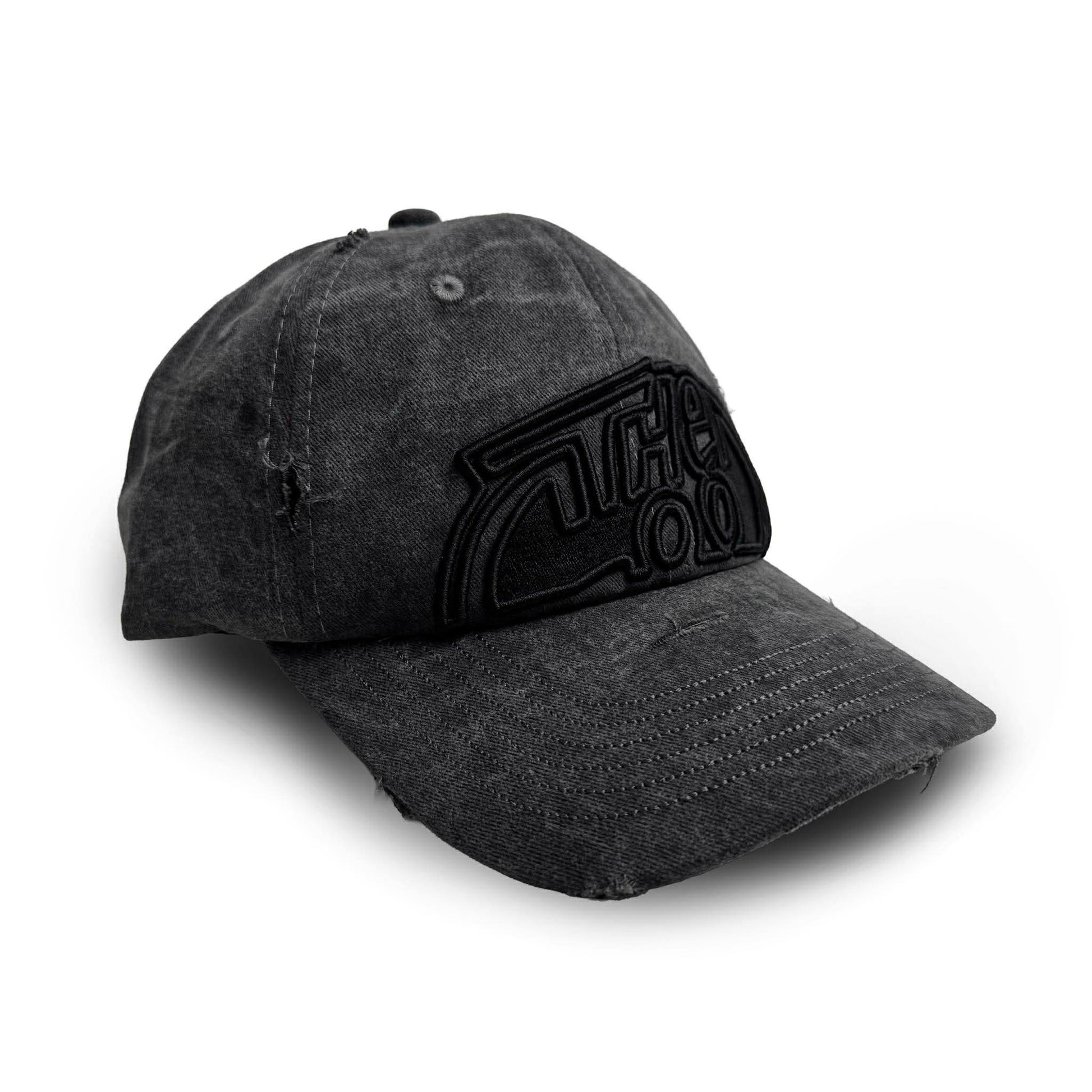 HALF LOGO (BLACK) DISTRESS DADHAT