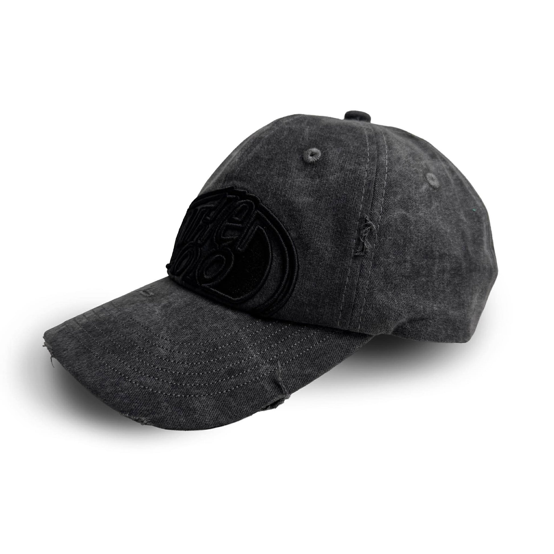 HALF LOGO (BLACK) DISTRESS DADHAT