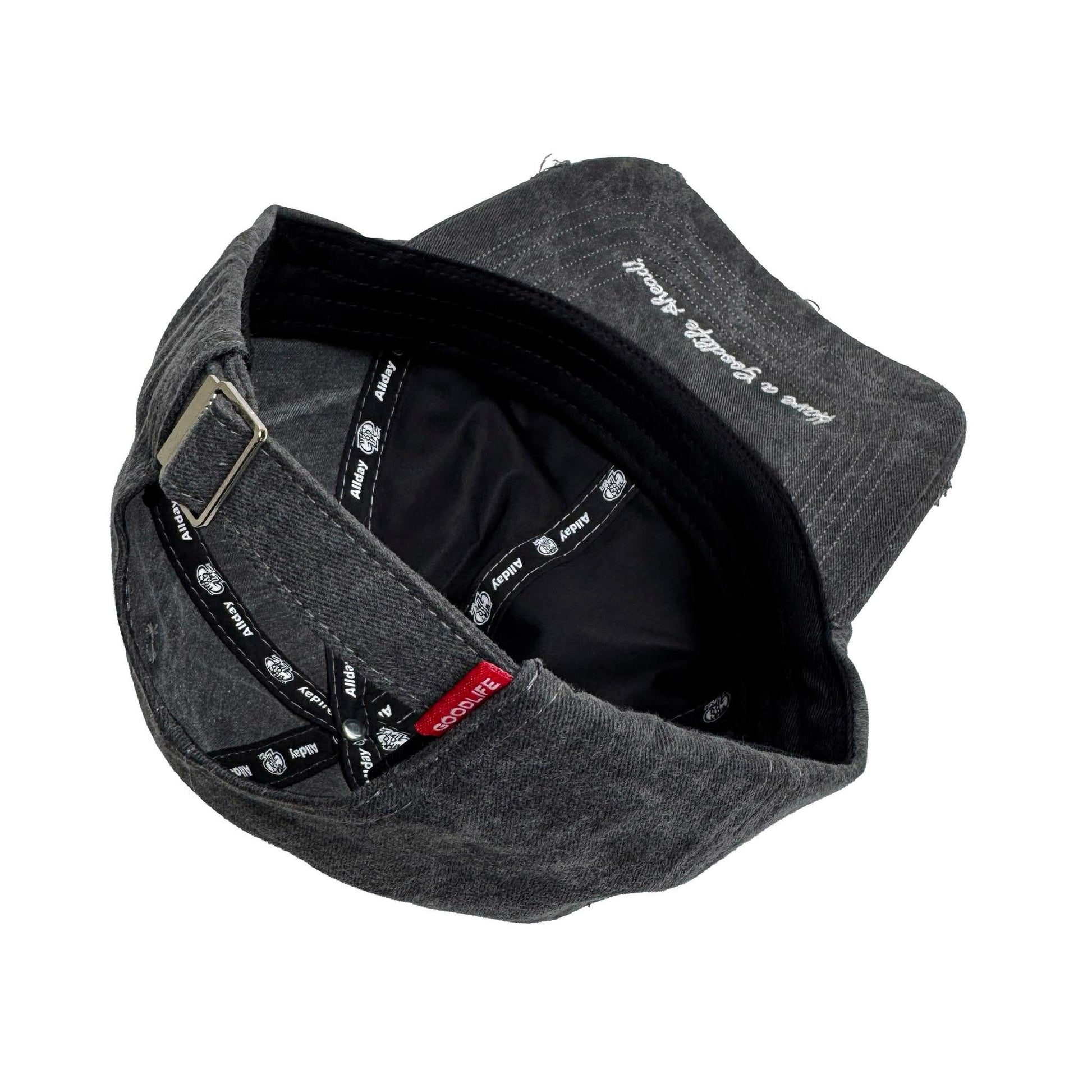 HALF LOGO (BLACK) DISTRESS DADHAT