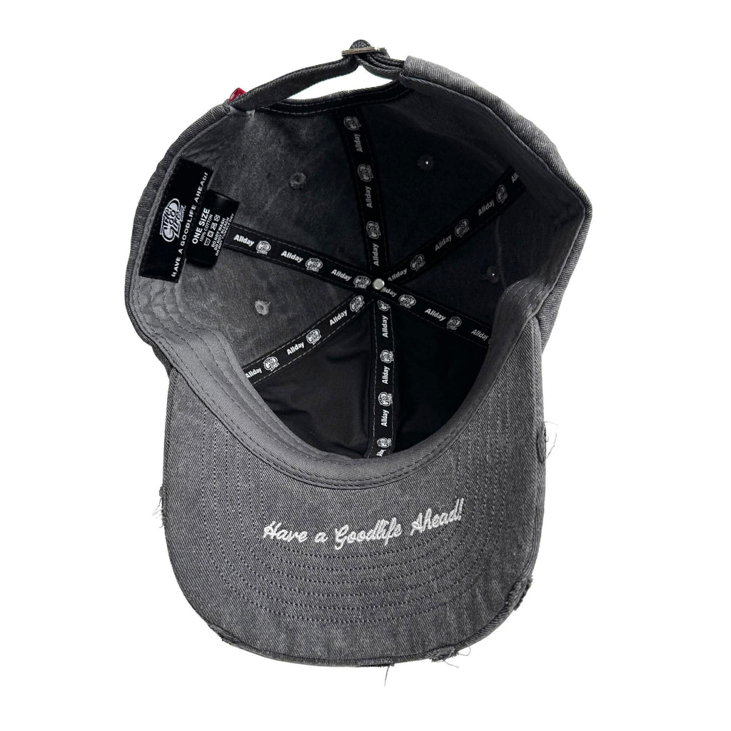 HALF LOGO (GRAY) DISTRESS DADHAT