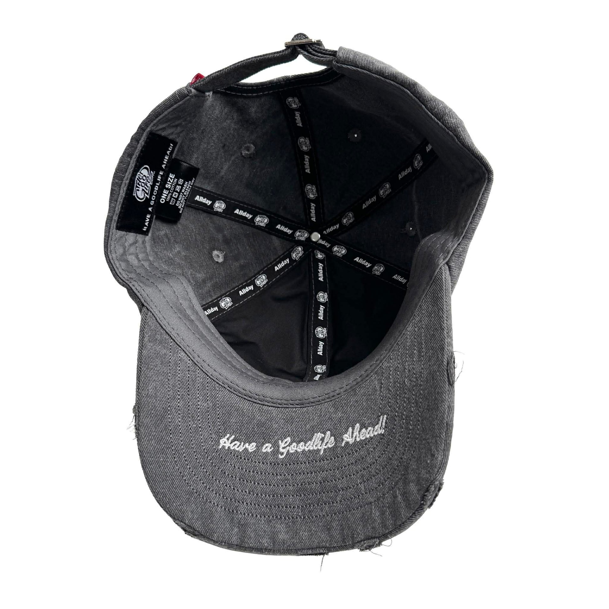 HALF LOGO (GRAY) DISTRESS DADHAT