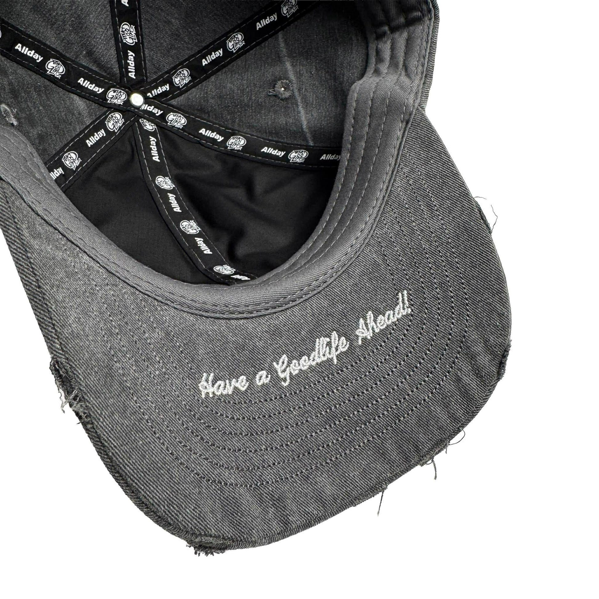 HALF LOGO (GRAY) DISTRESS DADHAT