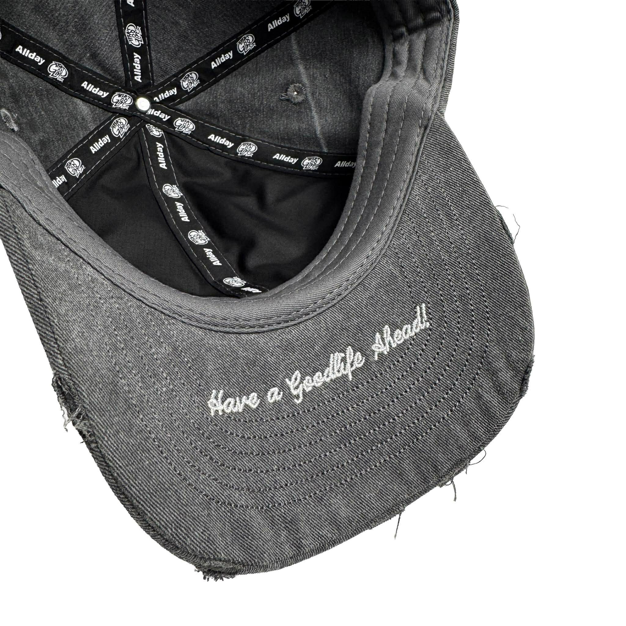 HALF LOGO (GRAY) DISTRESS DADHAT