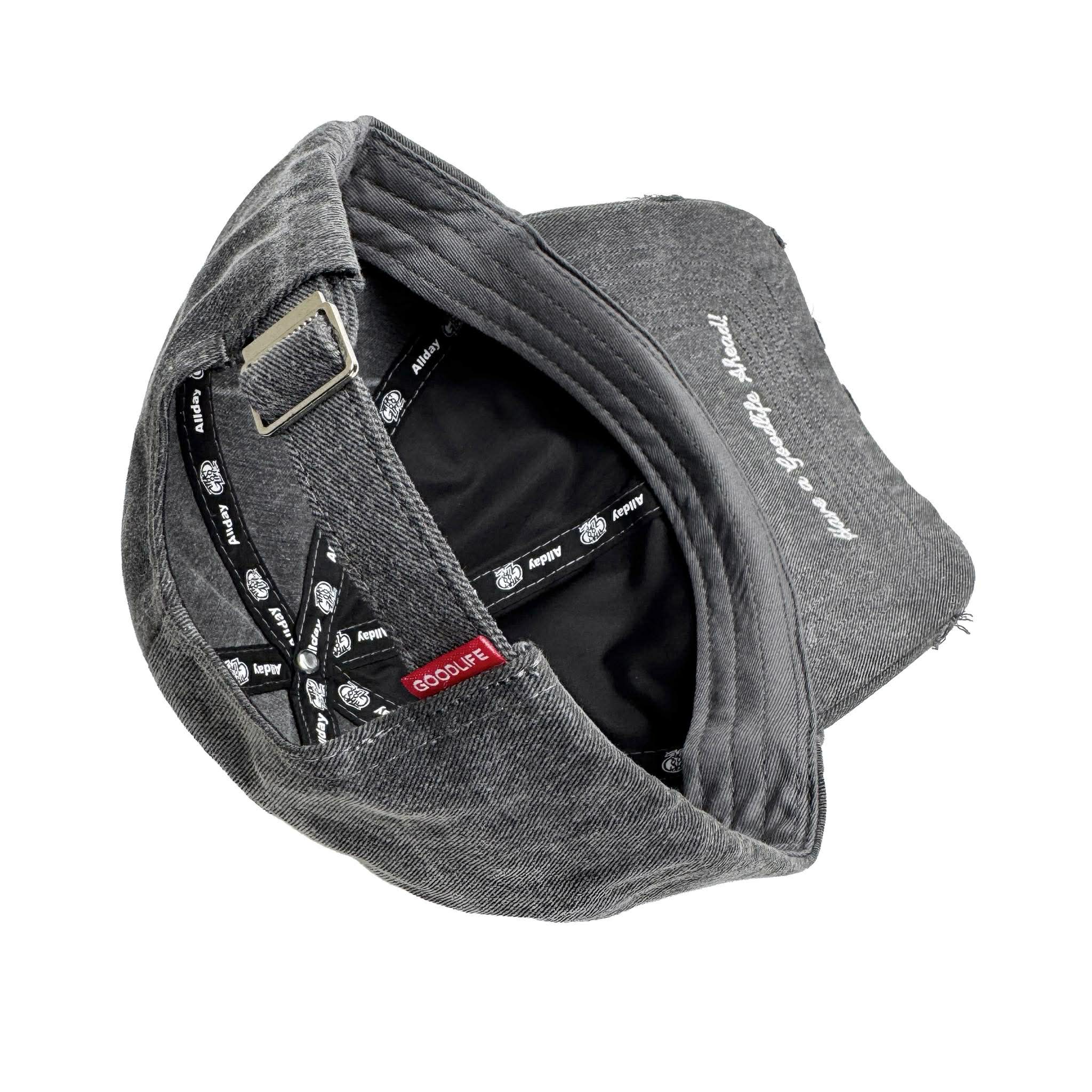 HALF LOGO (GRAY) DISTRESS DADHAT