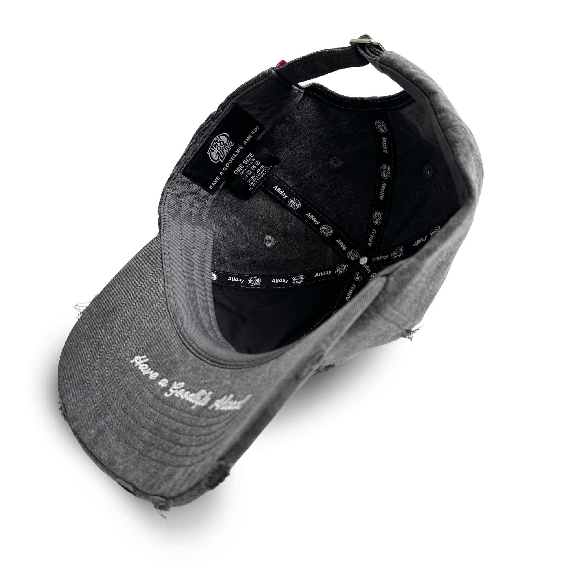 HALF LOGO (GRAY) DISTRESS DADHAT